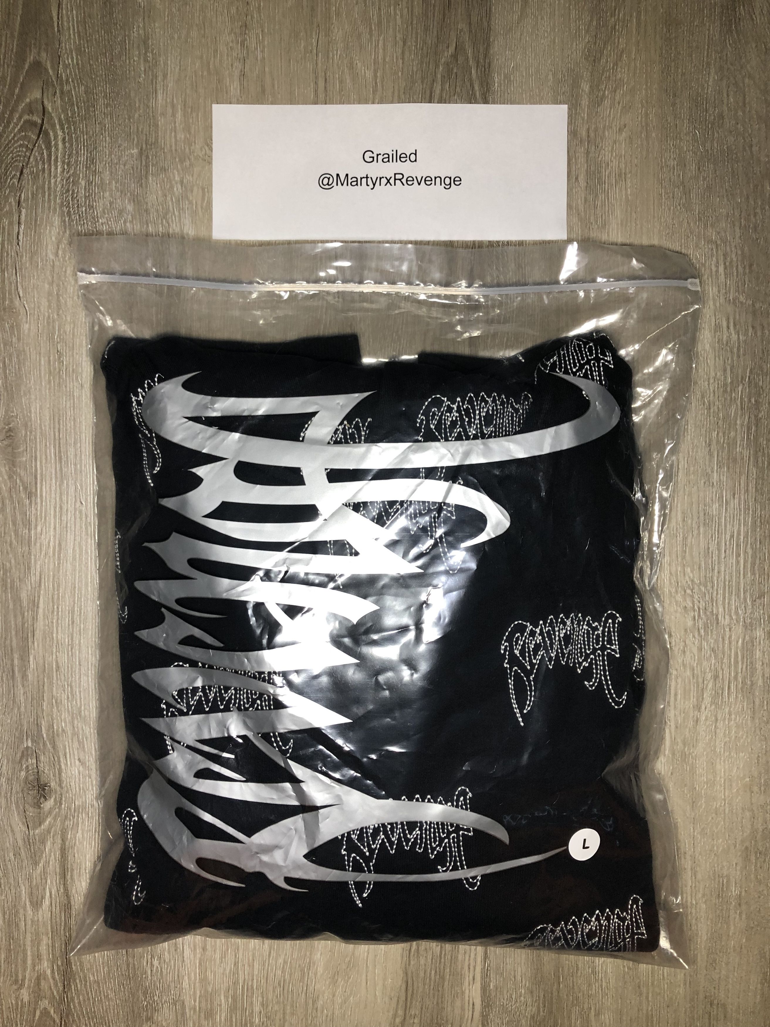 Revenge Revenge Embroidered Hoodie (DS) Size US L / EU 52-54 / 3 - 9 Thumbnail