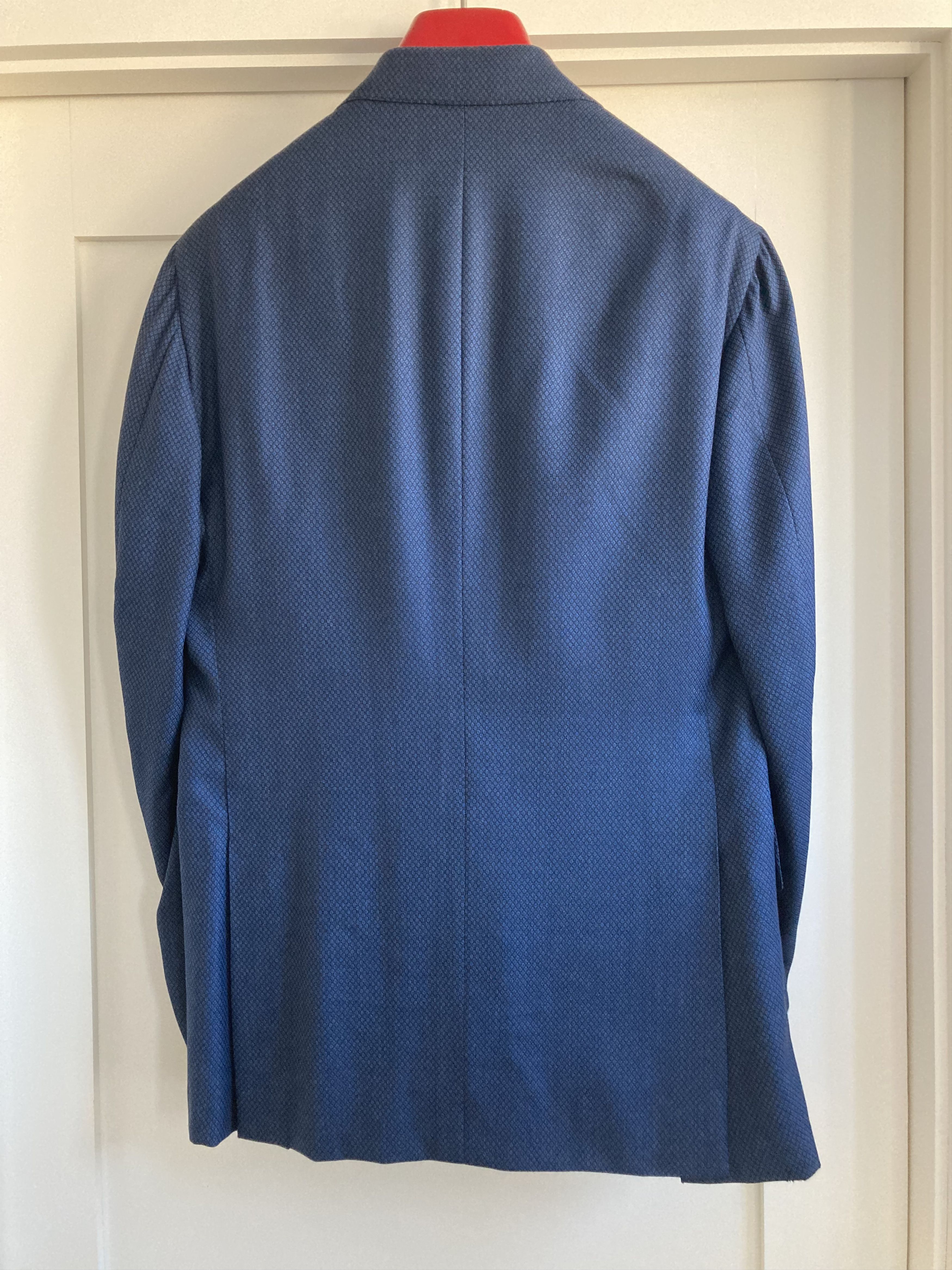 Isaia Isaia Navy Double Breasted Suit 38R Size 38R - 8 Thumbnail