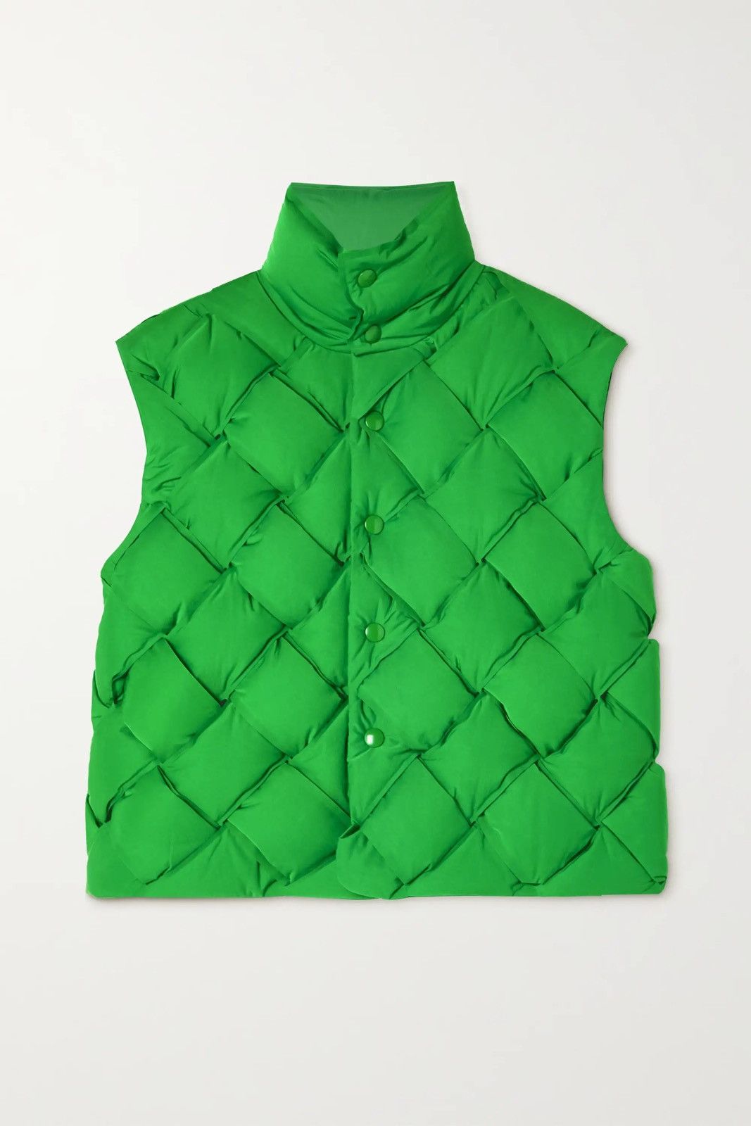 💚$5.4K VALUE💚Bottega Veneta Tech Intercciato Padded Vest