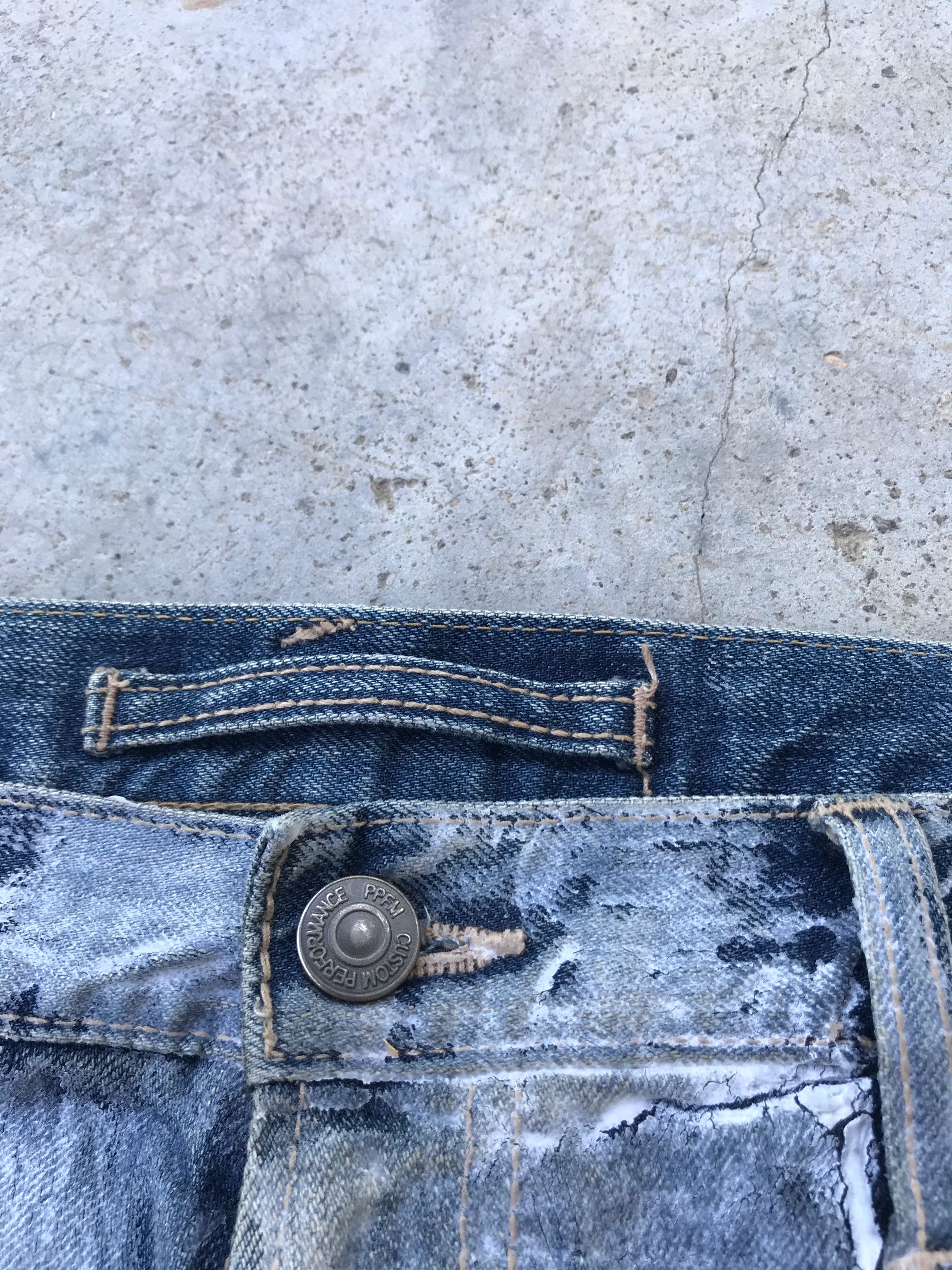 PPFM Runway PPFM heavy paint design denim jeans Size US 30 / EU 46 - 3 Thumbnail