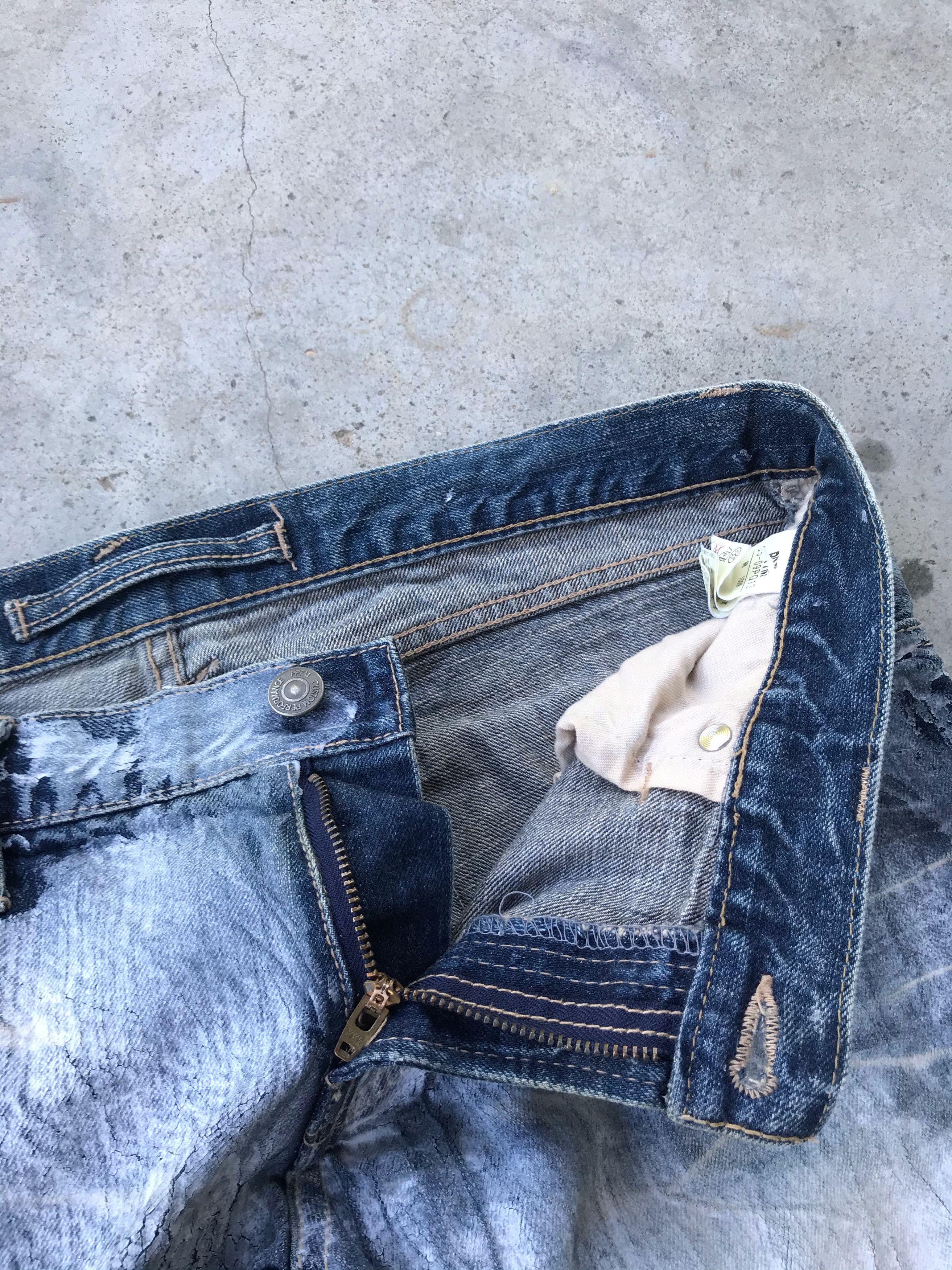 PPFM Runway PPFM heavy paint design denim jeans Size US 30 / EU 46 - 4 Thumbnail