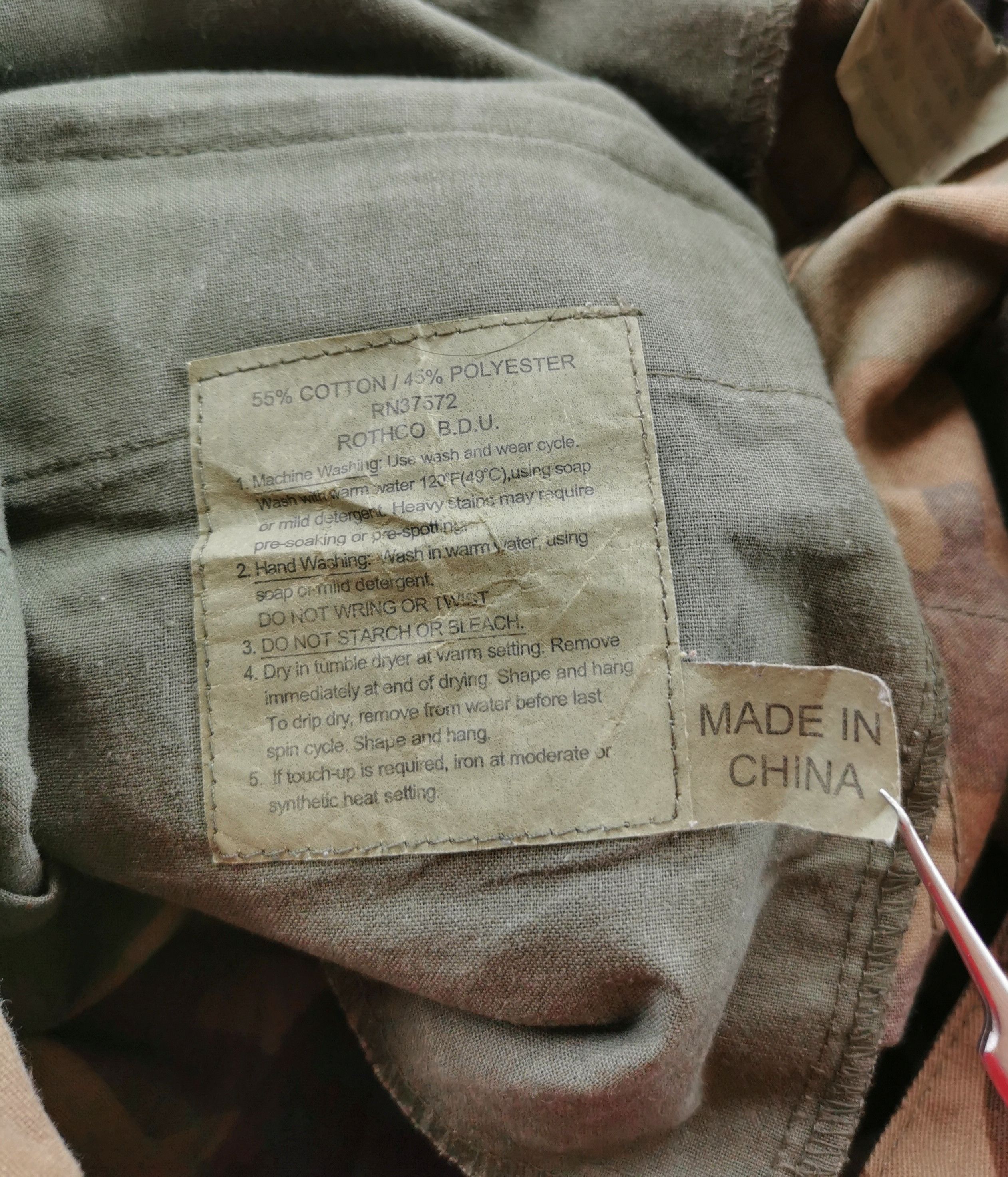 Rothco Rotcho Camo Cargo Pants Like Bape Style Size US 34 / EU 50 - 7 Thumbnail