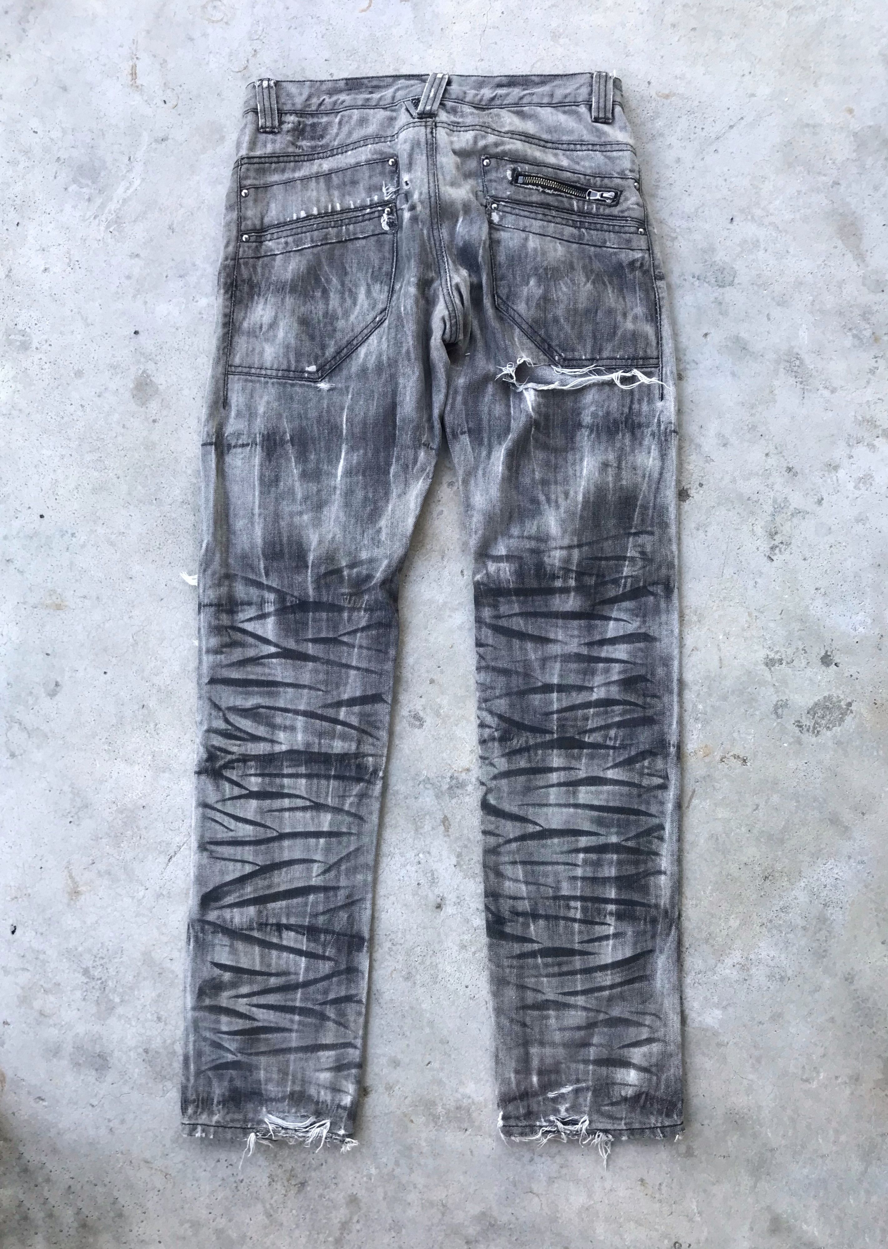 Issey Miyake Semanticdesign Issey Miyake tiger stripes design denim jeans Size US 30 / EU 46 - 5 Thumbnail