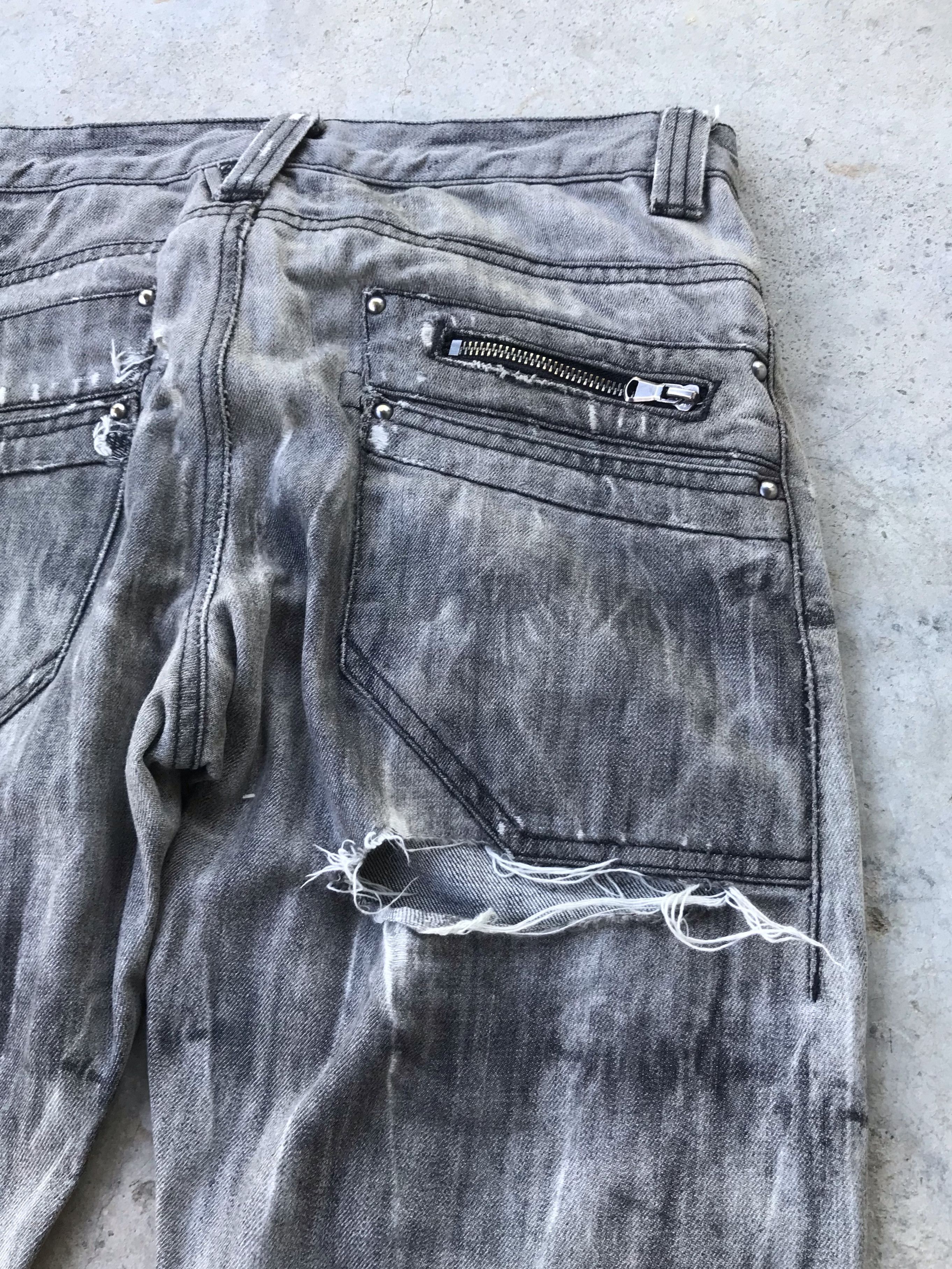 Issey Miyake Semanticdesign Issey Miyake tiger stripes design denim jeans Size US 30 / EU 46 - 7 Thumbnail