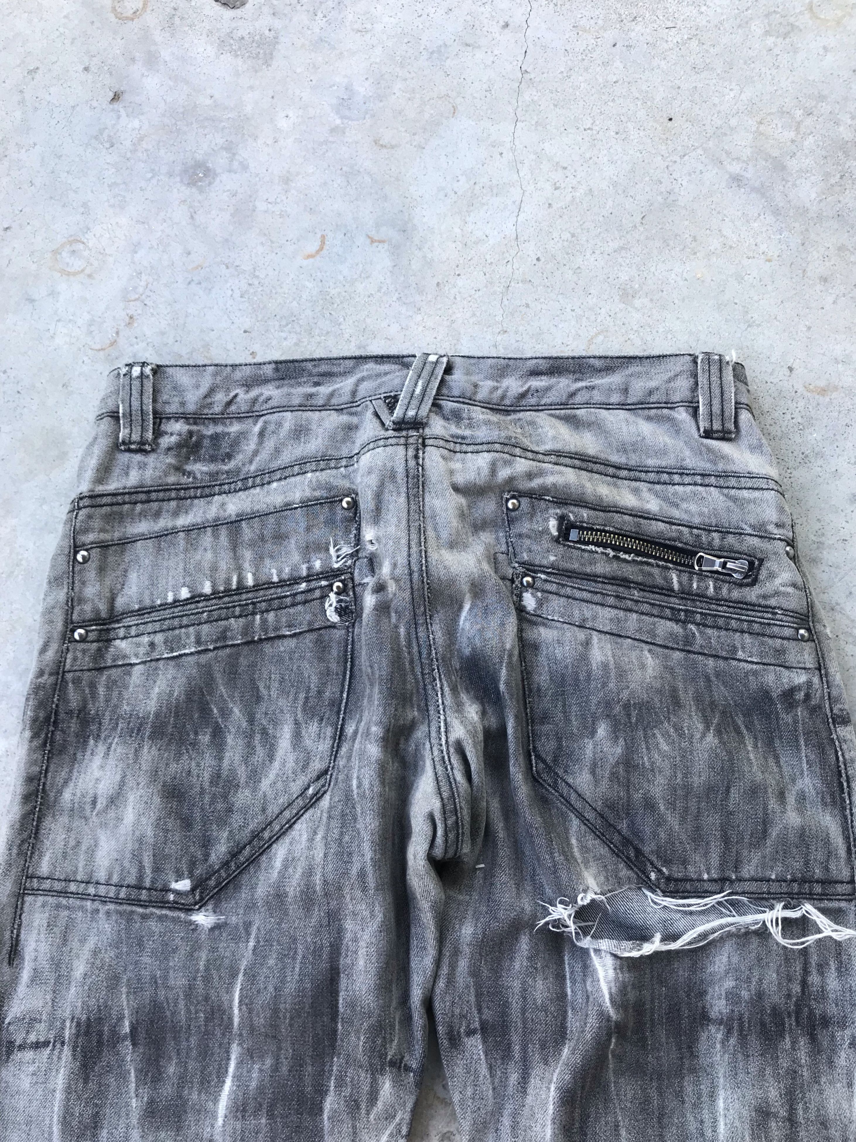 Issey Miyake Semanticdesign Issey Miyake tiger stripes design denim jeans Size US 30 / EU 46 - 8 Thumbnail