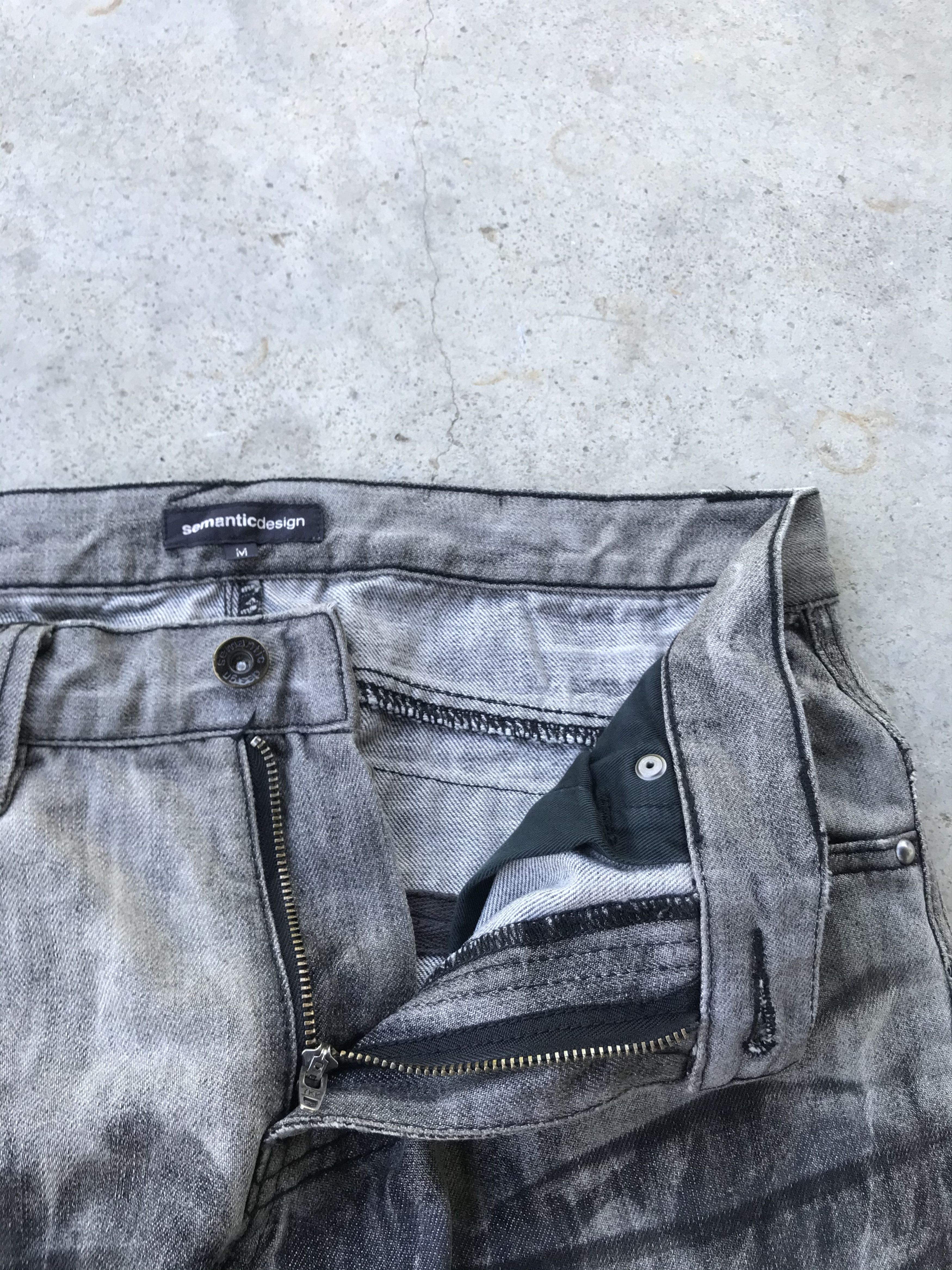 Issey Miyake Semanticdesign Issey Miyake tiger stripes design denim jeans Size US 30 / EU 46 - 4 Thumbnail