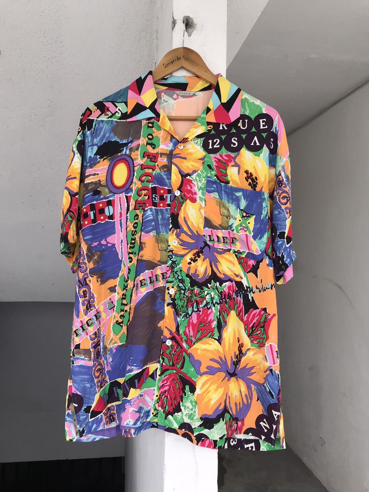 20471120 × Yoshiyuki Konishi 80s Yoshiyuki Konishi Ficce Rayon Fullprint Shirt Size US L / EU 52-54 / 3 - 4 Thumbnail