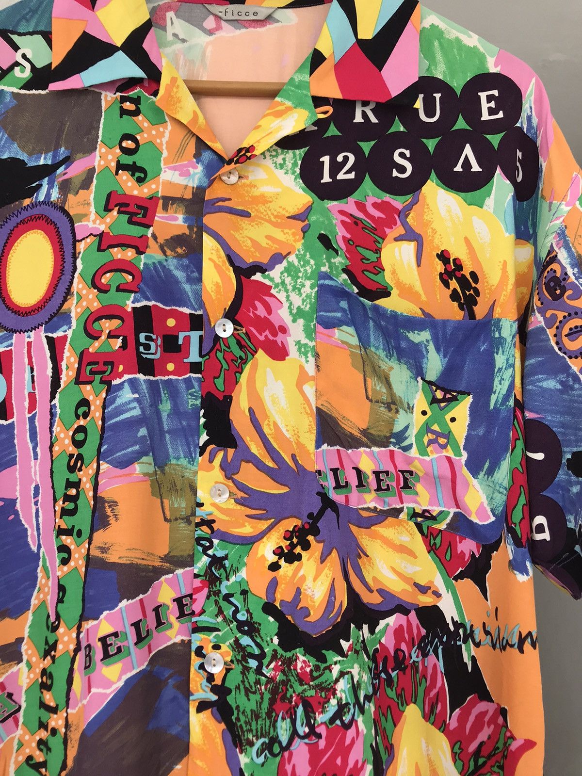 20471120 × Yoshiyuki Konishi 80s Yoshiyuki Konishi Ficce Rayon Fullprint Shirt Size US L / EU 52-54 / 3 - 9 Thumbnail