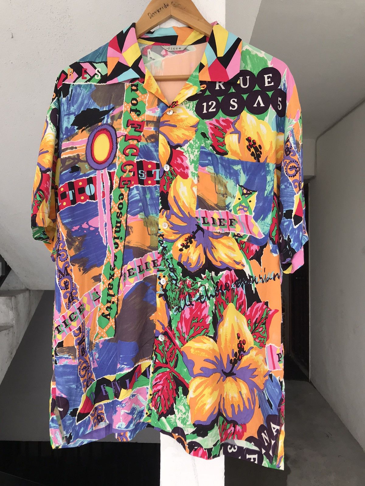 20471120 × Yoshiyuki Konishi 80s Yoshiyuki Konishi Ficce Rayon Fullprint Shirt Size US L / EU 52-54 / 3 - 3 Thumbnail