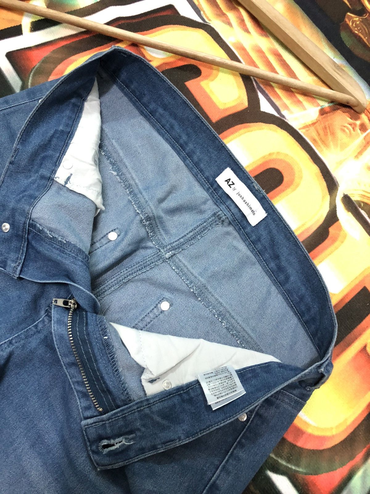 Designer × Japanese Brand × junhashimoto JUNHASHIMOTO JAPANESE DESIGNER BLUE WASH DENIM Size US 29 - 5 Thumbnail