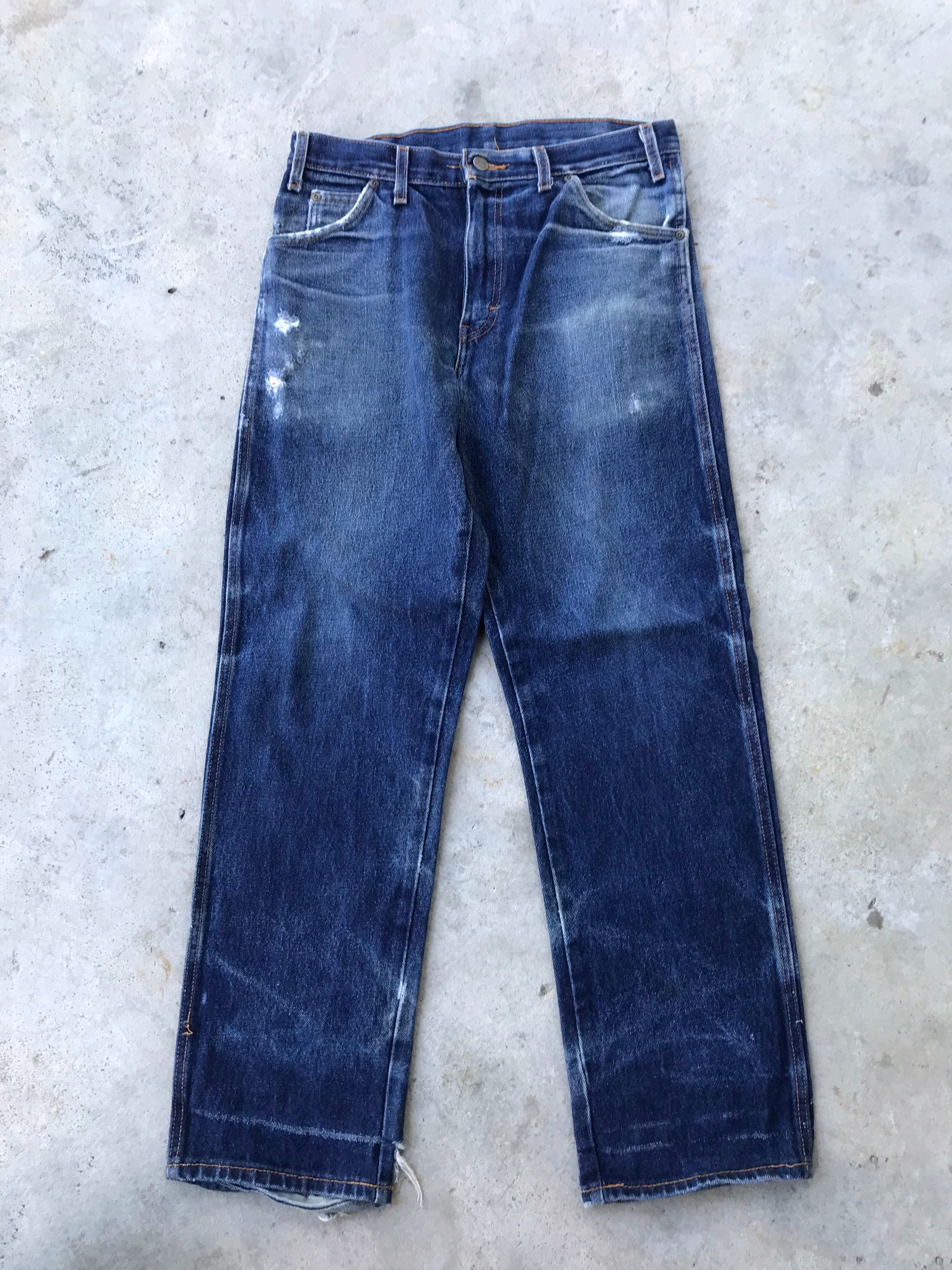 Vintage Dickies work dark blue denim jeans Size US 28 / EU 44 - 2 Thumbnail