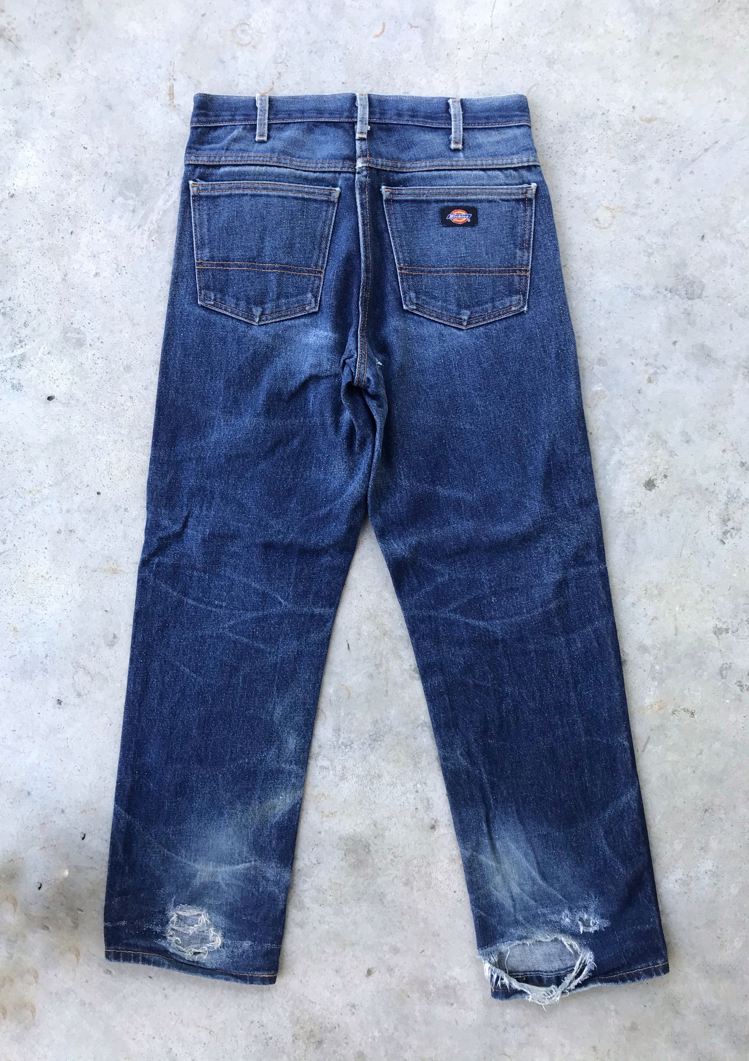 Vintage Dickies work dark blue denim jeans Size US 28 / EU 44 - 1 Thumbnail