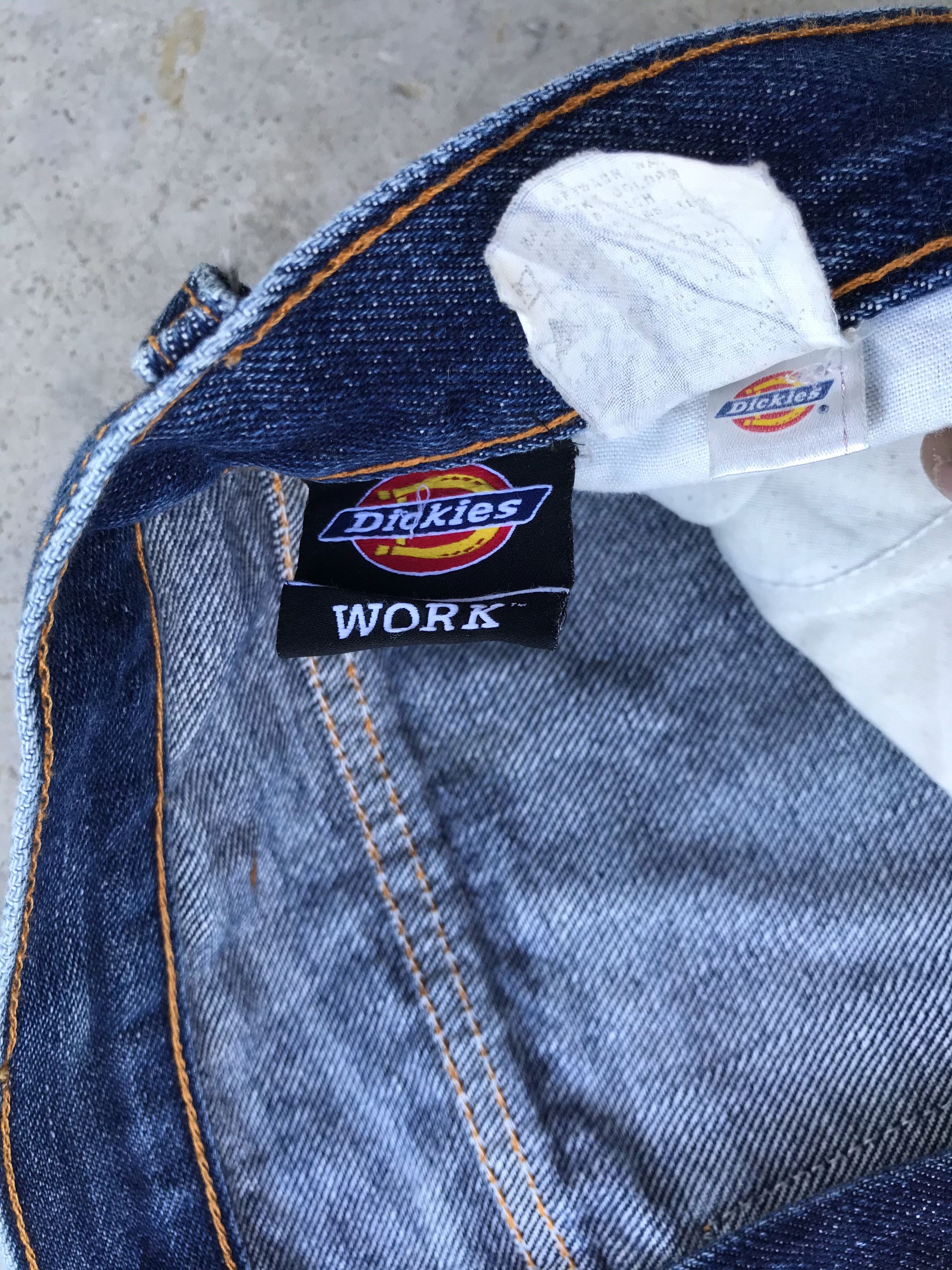 Vintage Dickies work dark blue denim jeans Size US 28 / EU 44 - 5 Thumbnail