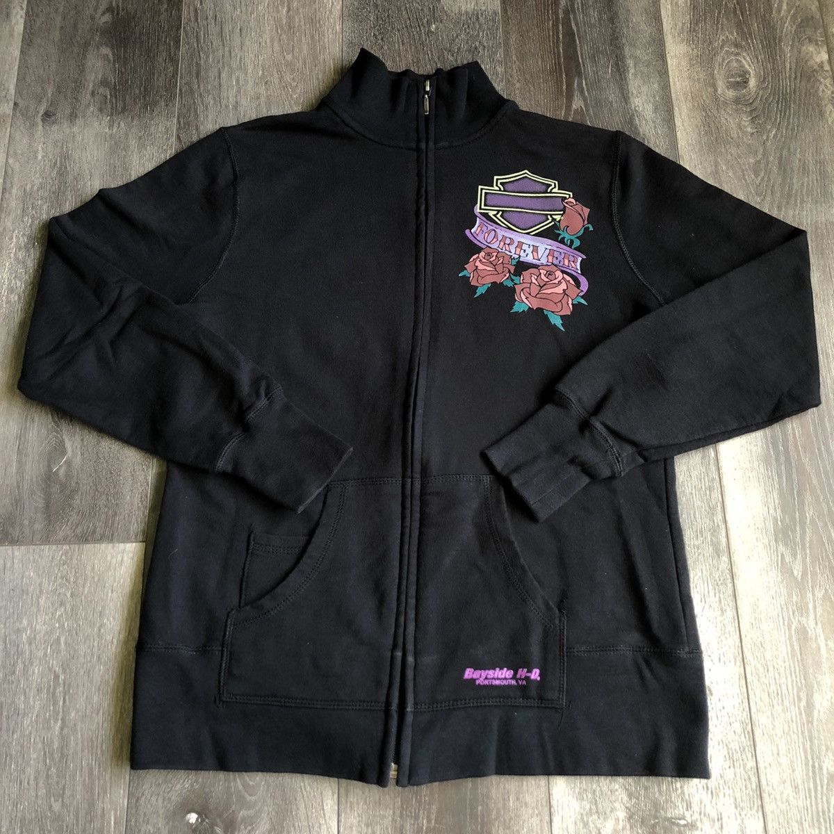 Harley Davidson Vintage Y2K Harley Davidson Motorcycles Eagle Zip Up Jacket Size M / US 6-8 / IT 42-44 - 2 Thumbnail