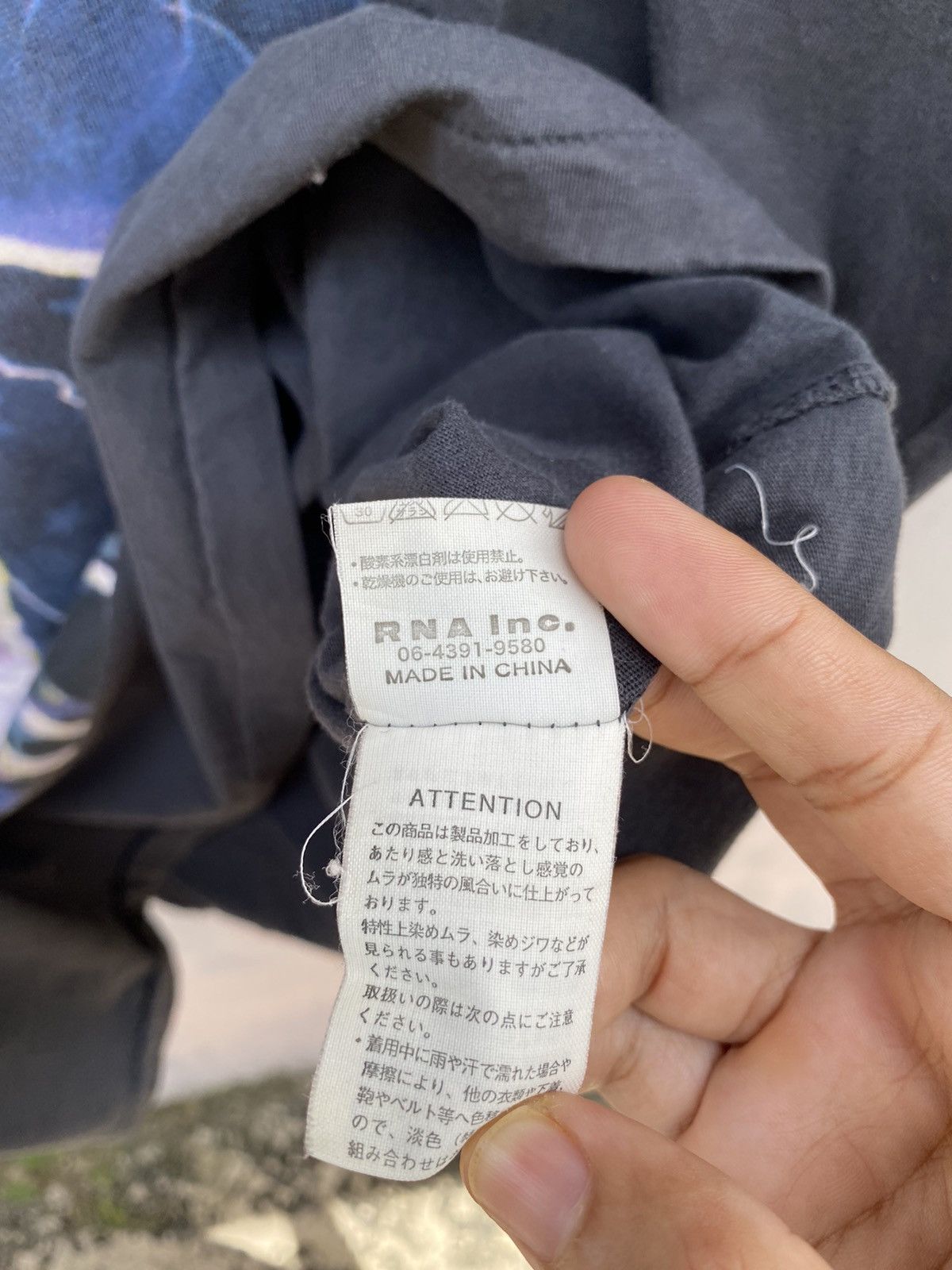 20471120 💥RNA ALTERNATIVE Thunder Bolt Lightning Oversized OVP Tee Size US XXL / EU 58 / 5 - 9 Thumbnail