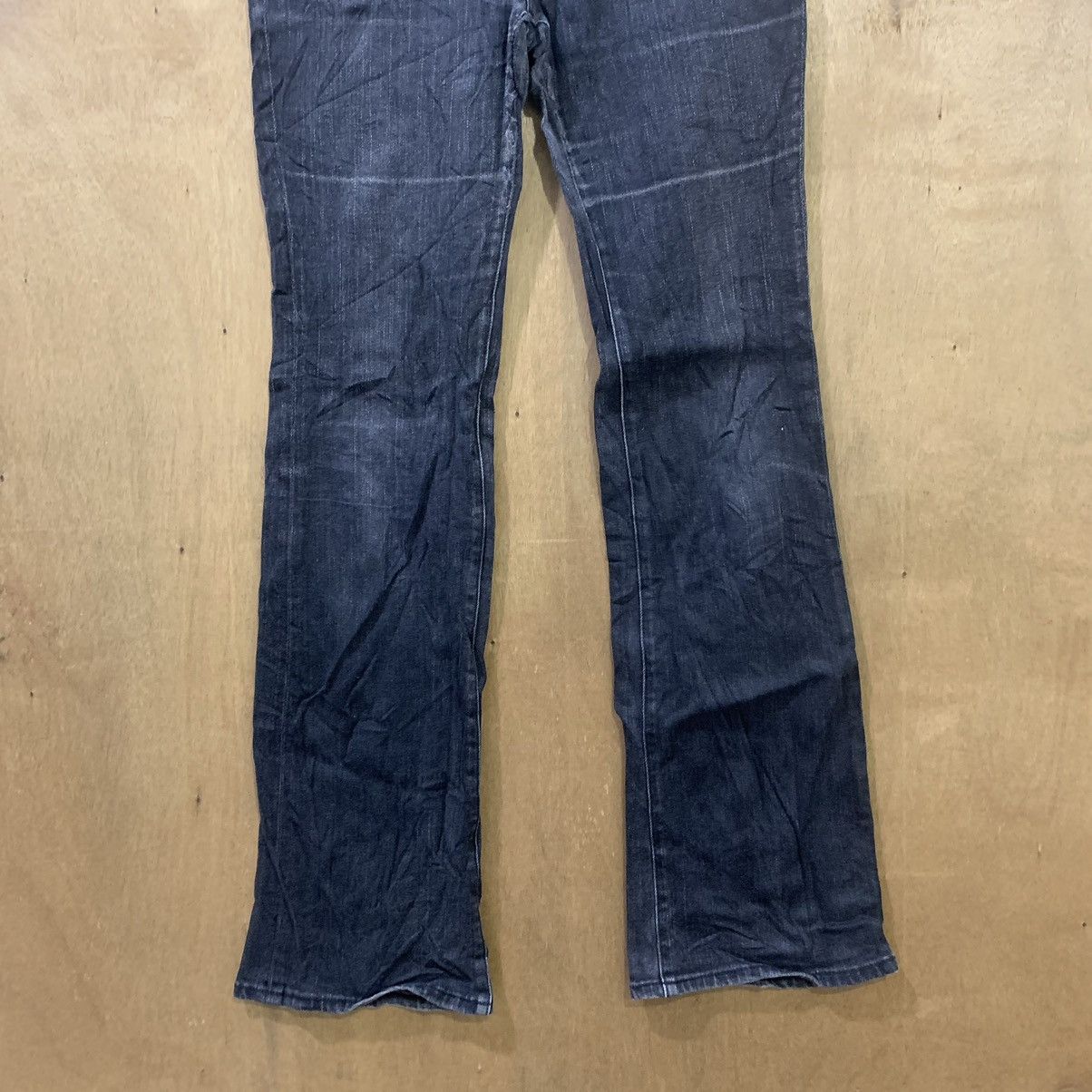 Japanese Brand UNIQLO UNDERCOVER INSPIRED Black Flared Bootcut Denim Jeans Size US 30 / EU 46 - 5 Thumbnail