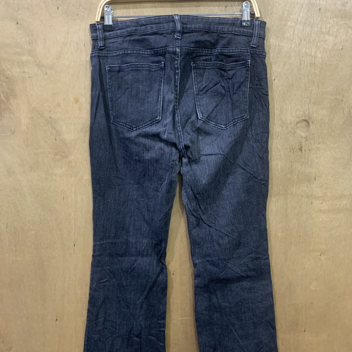 Japanese Brand UNIQLO UNDERCOVER INSPIRED Black Flared Bootcut Denim Jeans Size US 30 / EU 46 - 8 Thumbnail