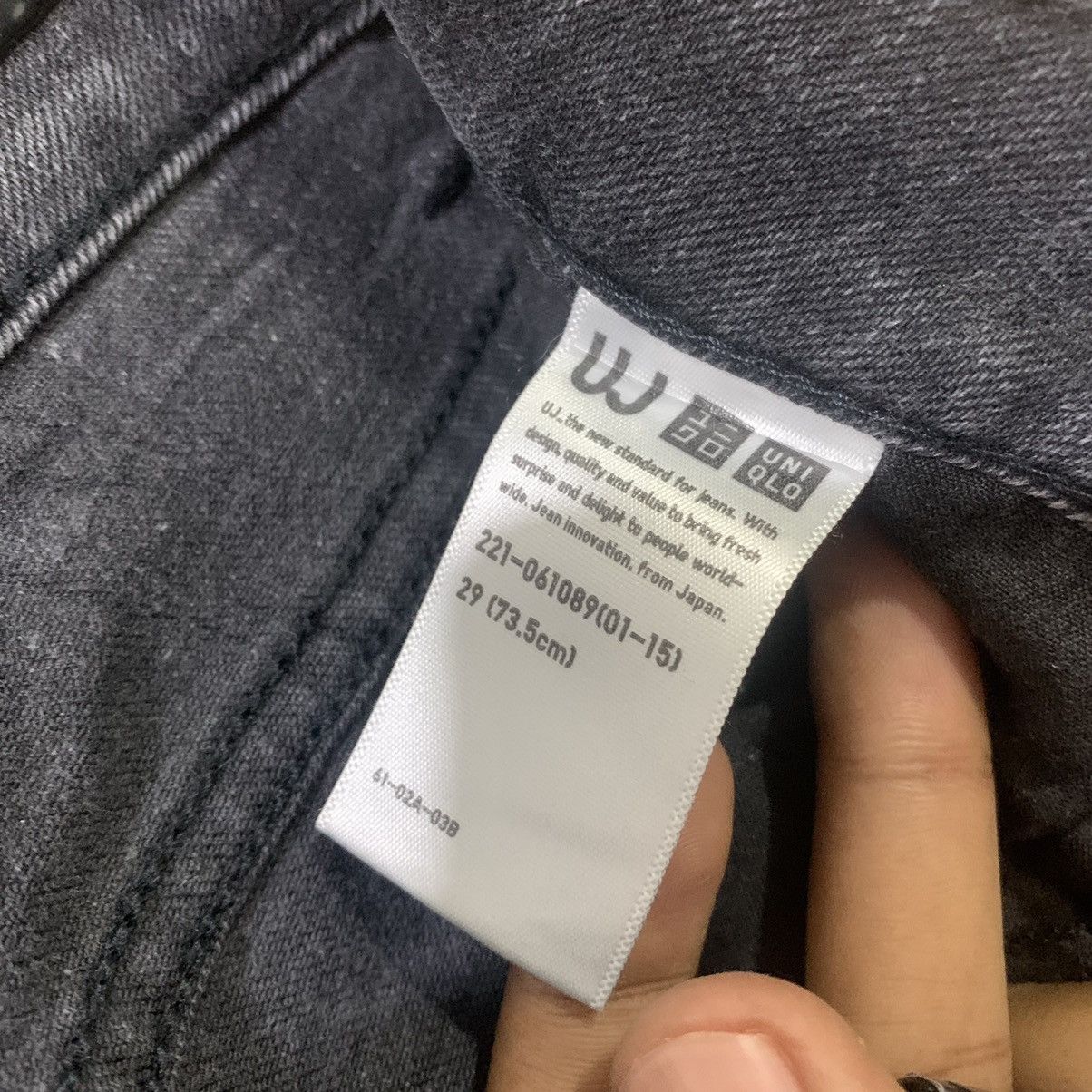 Japanese Brand UNIQLO UNDERCOVER INSPIRED Black Flared Bootcut Denim Jeans Size US 30 / EU 46 - 18 Thumbnail