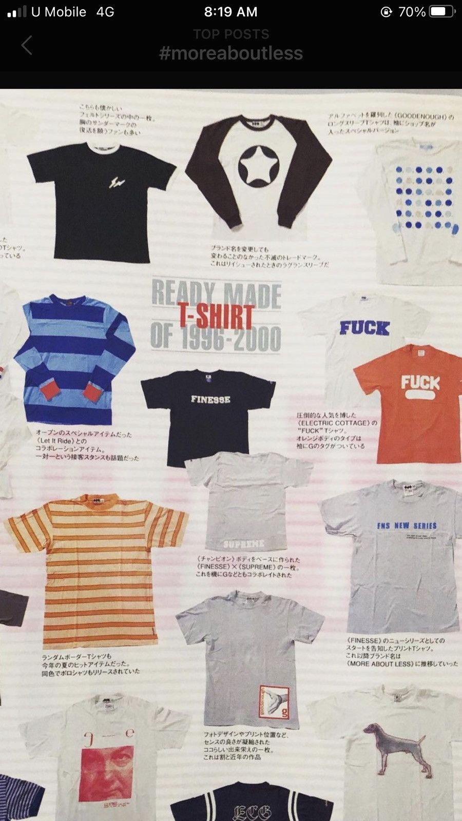 Fragment Design × Hiroshi Fujiwara RARE VINTAGE MORE ABOUT LESS BY HIROSHI FUJIWARA Size US M / EU 48-50 / 2 - 14 Thumbnail