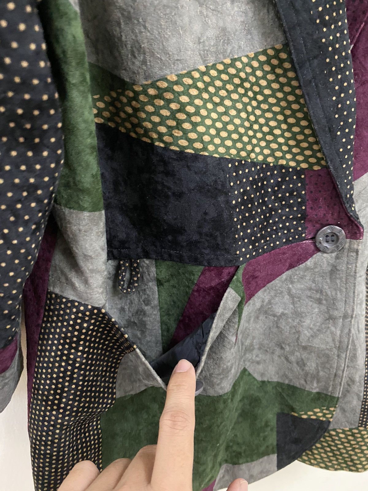 Japanese Brand × Vintage Vintage Japanese Brand Roman Fleuwe Patchwork Blazer Jacket Size 40R - 7 Thumbnail
