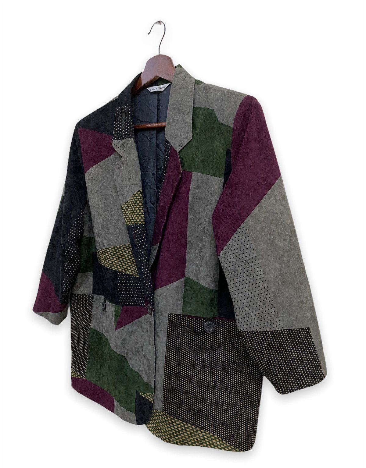 Japanese Brand × Vintage Vintage Japanese Brand Roman Fleuwe Patchwork Blazer Jacket Size 40R - 2 Thumbnail