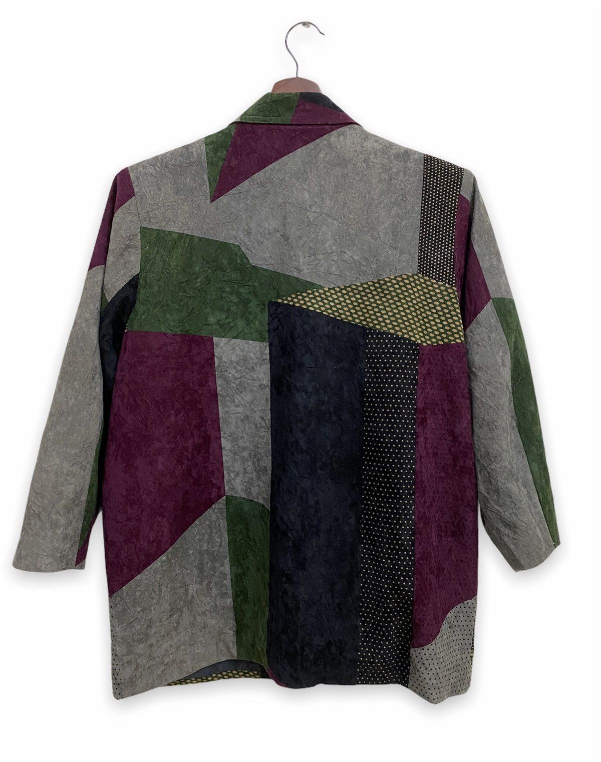Japanese Brand × Vintage Vintage Japanese Brand Roman Fleuwe Patchwork Blazer Jacket Size 40R - 4 Thumbnail