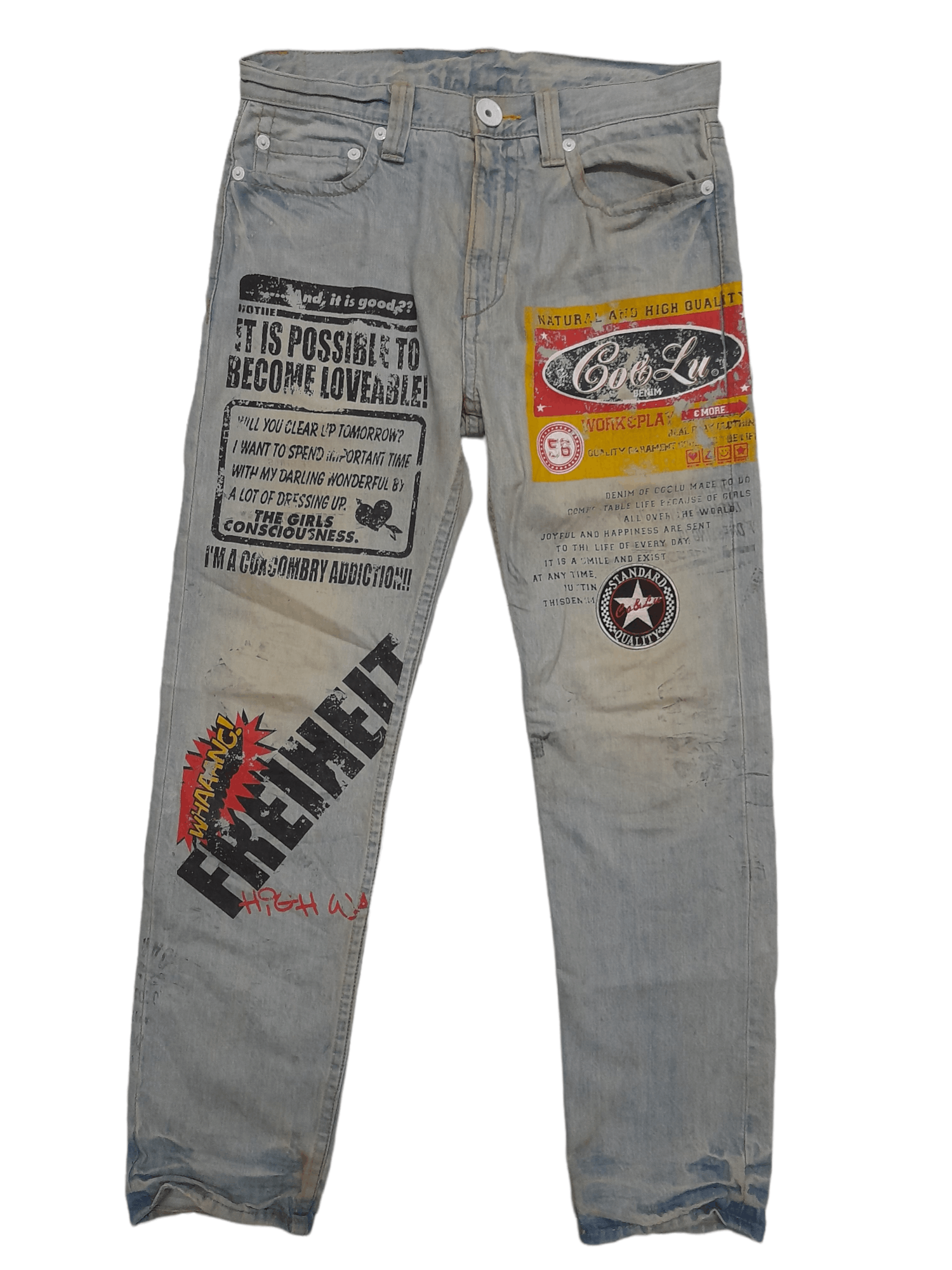 Japanese Brand Co & Lu Japan Distressed Denim (E109) w32 Size US 32 / EU 48 - 1 Thumbnail
