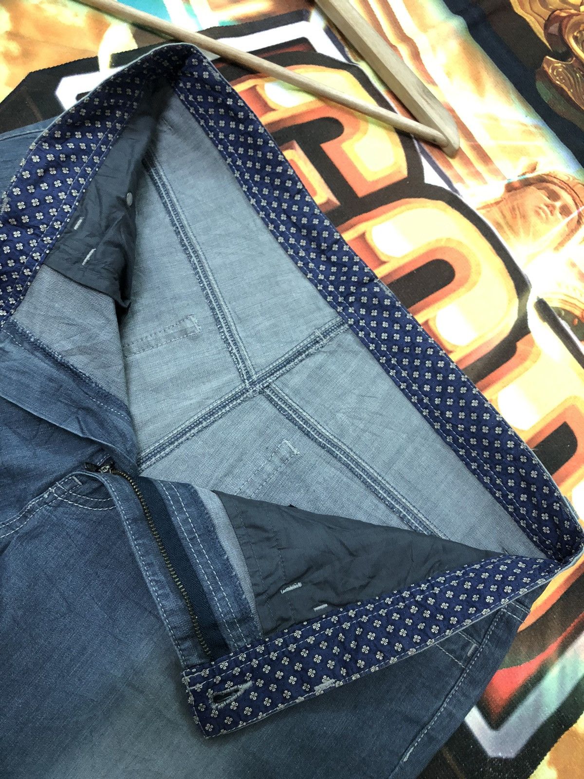 Designer × Jean Charles De Castelbajac CASTLE BAJAC PARIS POP ART EMBROIDERY DENIM JEANS Size US 34 / EU 50 - 7 Thumbnail