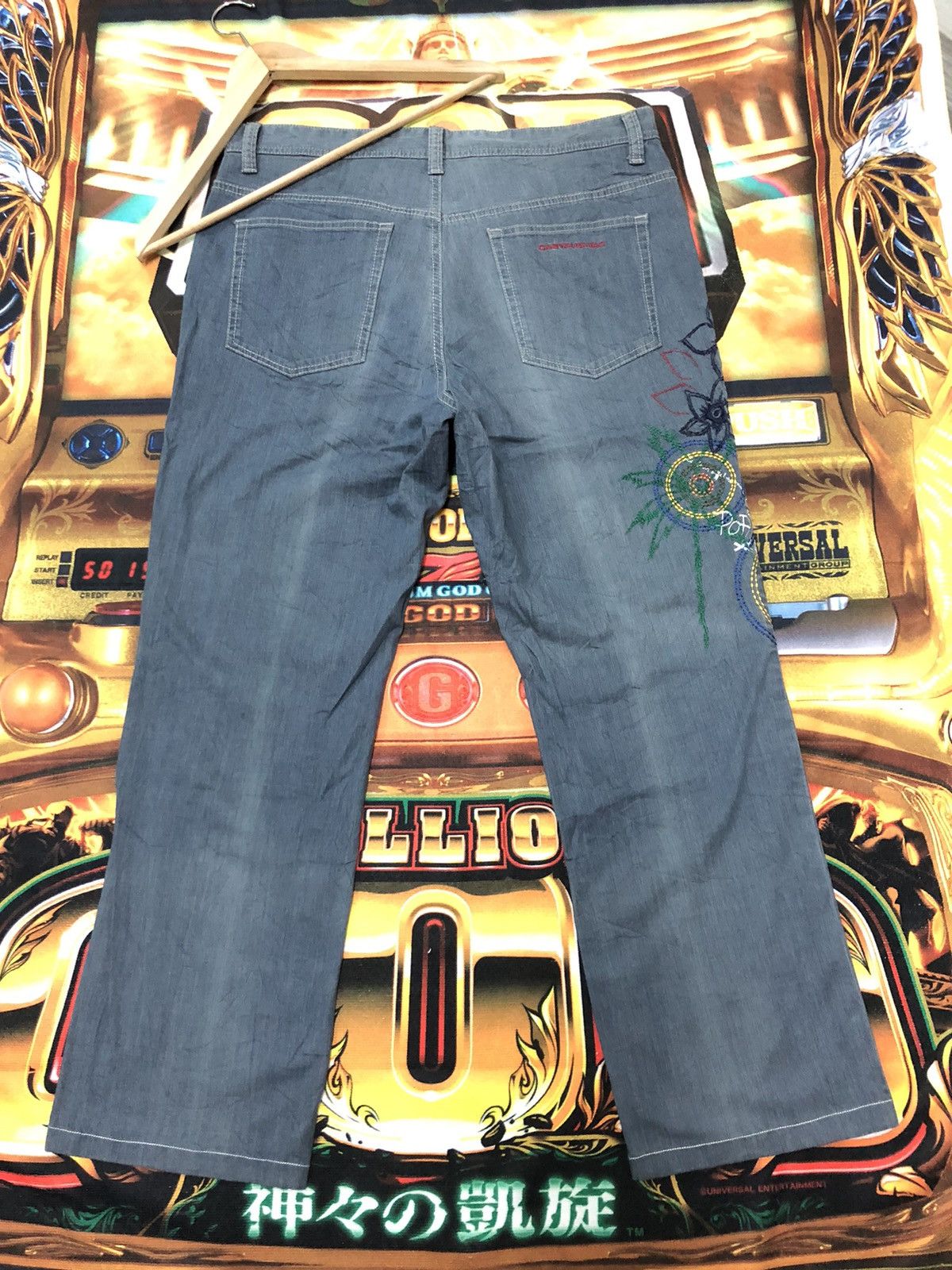 Designer × Jean Charles De Castelbajac CASTLE BAJAC PARIS POP ART EMBROIDERY DENIM JEANS Size US 34 / EU 50 - 9 Thumbnail