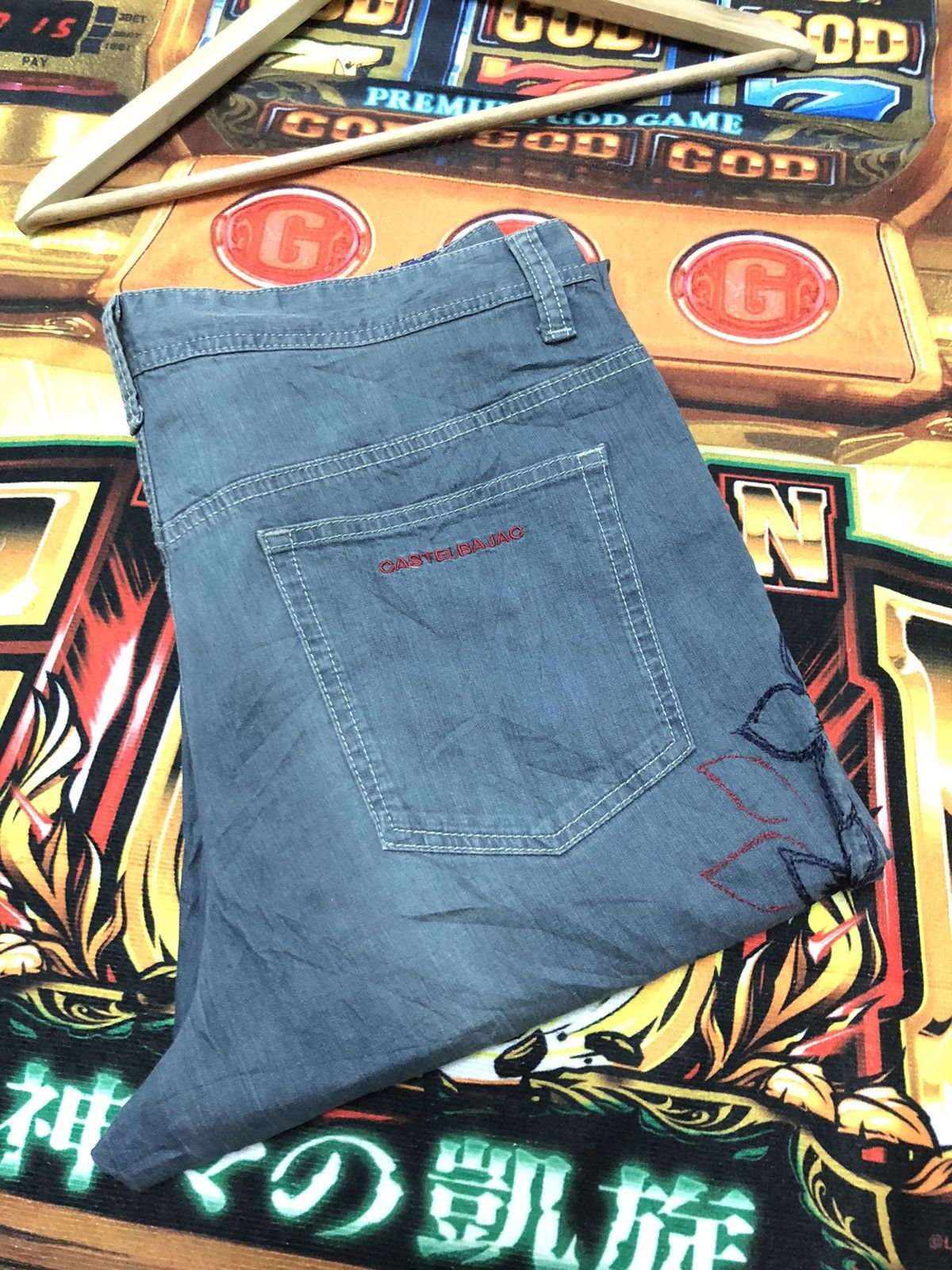 Designer × Jean Charles De Castelbajac CASTLE BAJAC PARIS POP ART EMBROIDERY DENIM JEANS Size US 34 / EU 50 - 15 Thumbnail