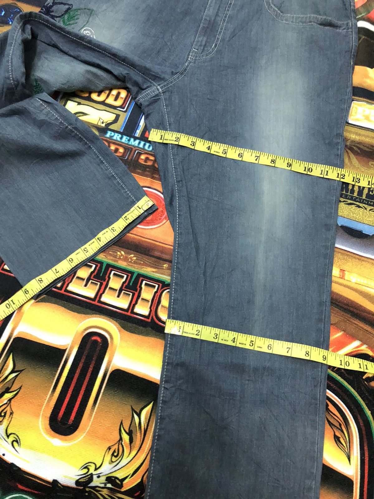 Designer × Jean Charles De Castelbajac CASTLE BAJAC PARIS POP ART EMBROIDERY DENIM JEANS Size US 34 / EU 50 - 14 Thumbnail
