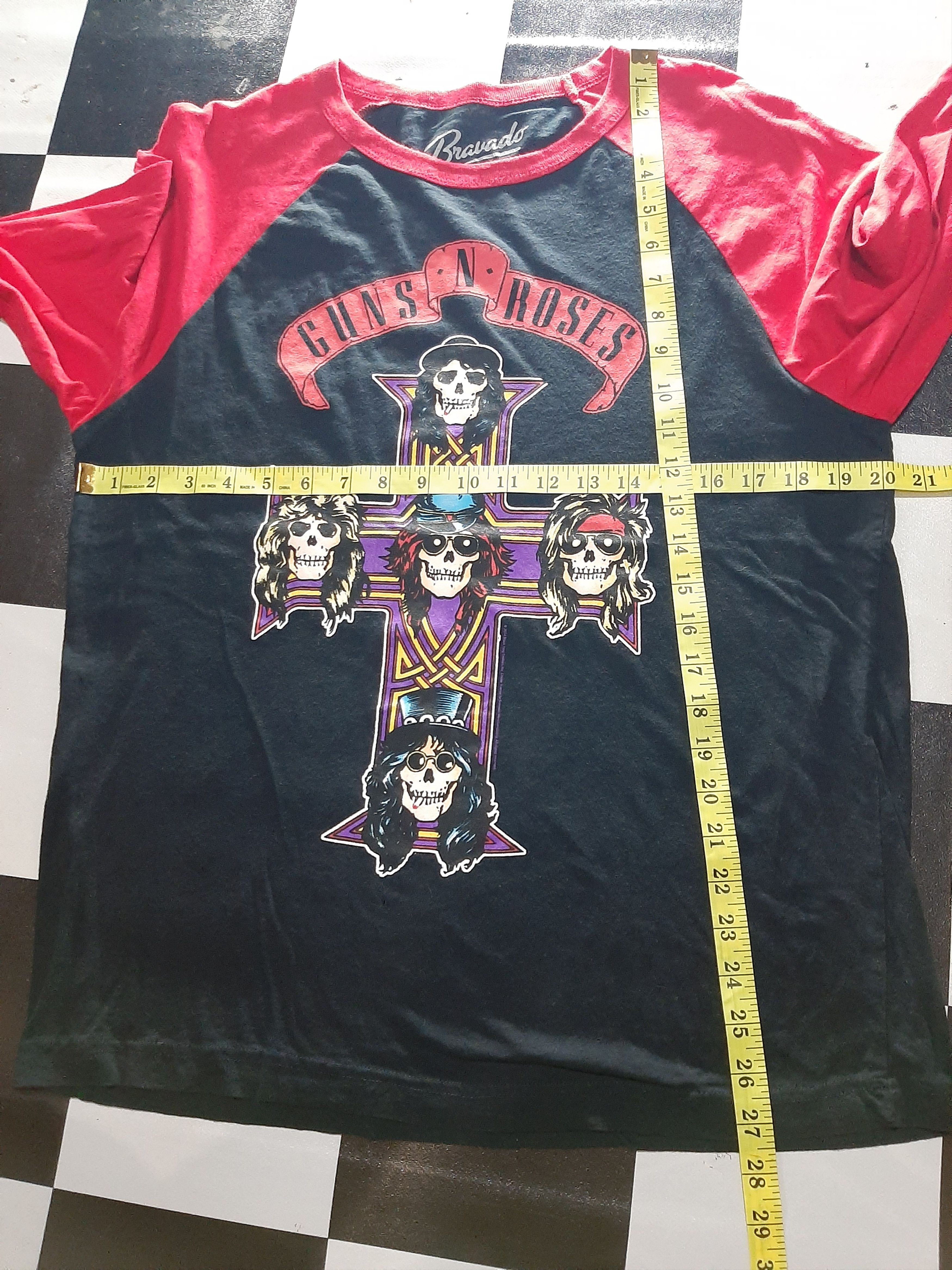 Band Tees GUNS AND ROSES LONG SLEEVE SKULL CROS TEE Size US M / EU 48-50 / 2 - 6 Thumbnail