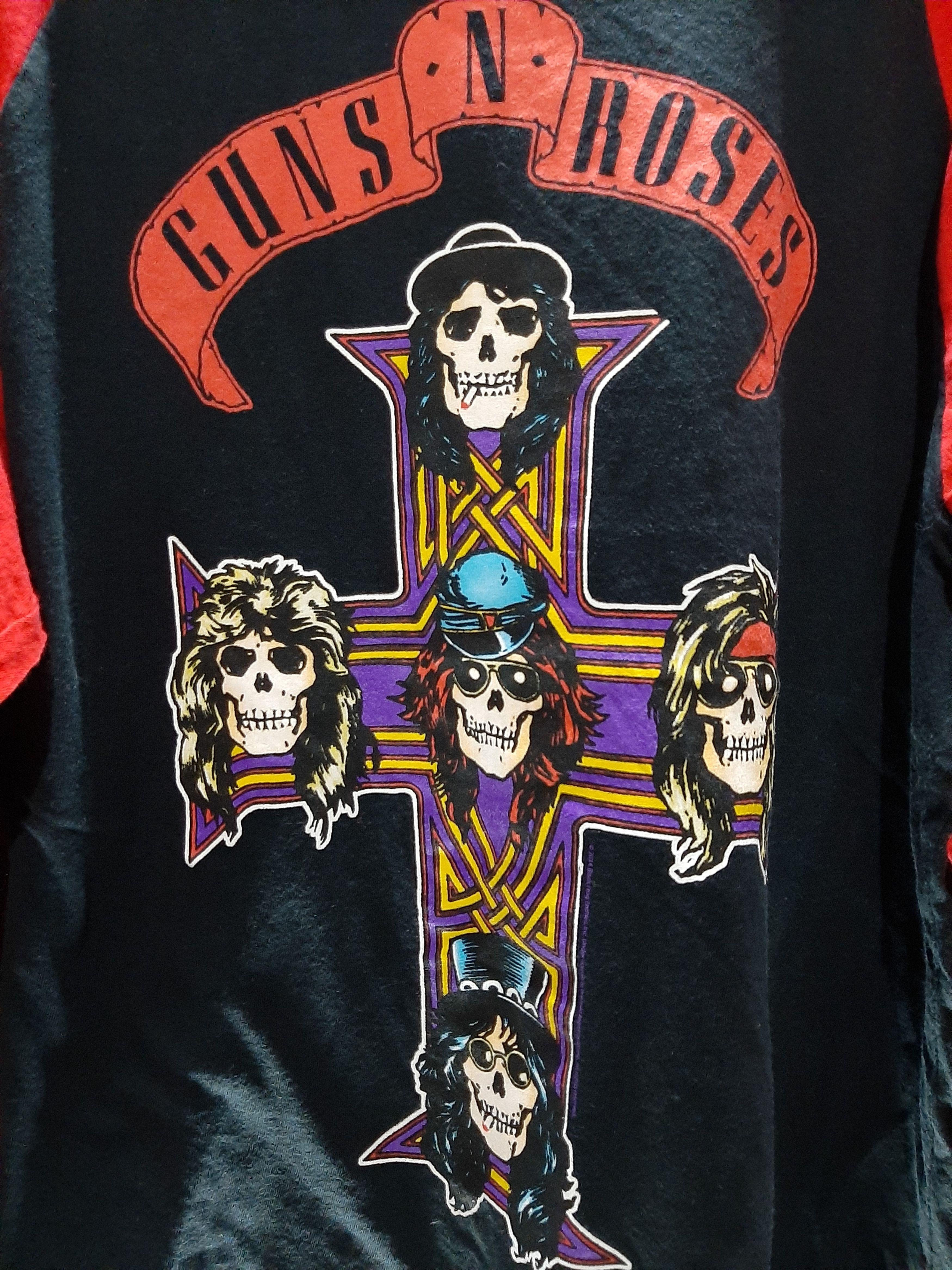 Band Tees GUNS AND ROSES LONG SLEEVE SKULL CROS TEE Size US M / EU 48-50 / 2 - 2 Thumbnail