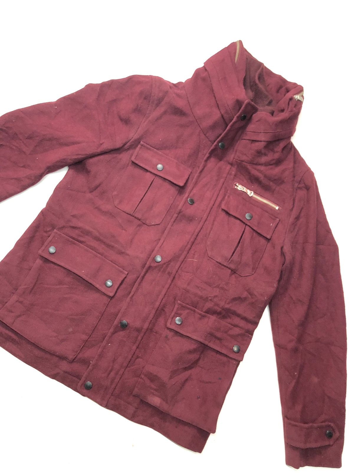 Japanese Brand × Takeo Kikuchi VINTAGE TK MIXPICE TAKEO KIKUCHI WOOL PUNK JACKET Size US M / EU 48-50 / 2 - 2 Thumbnail