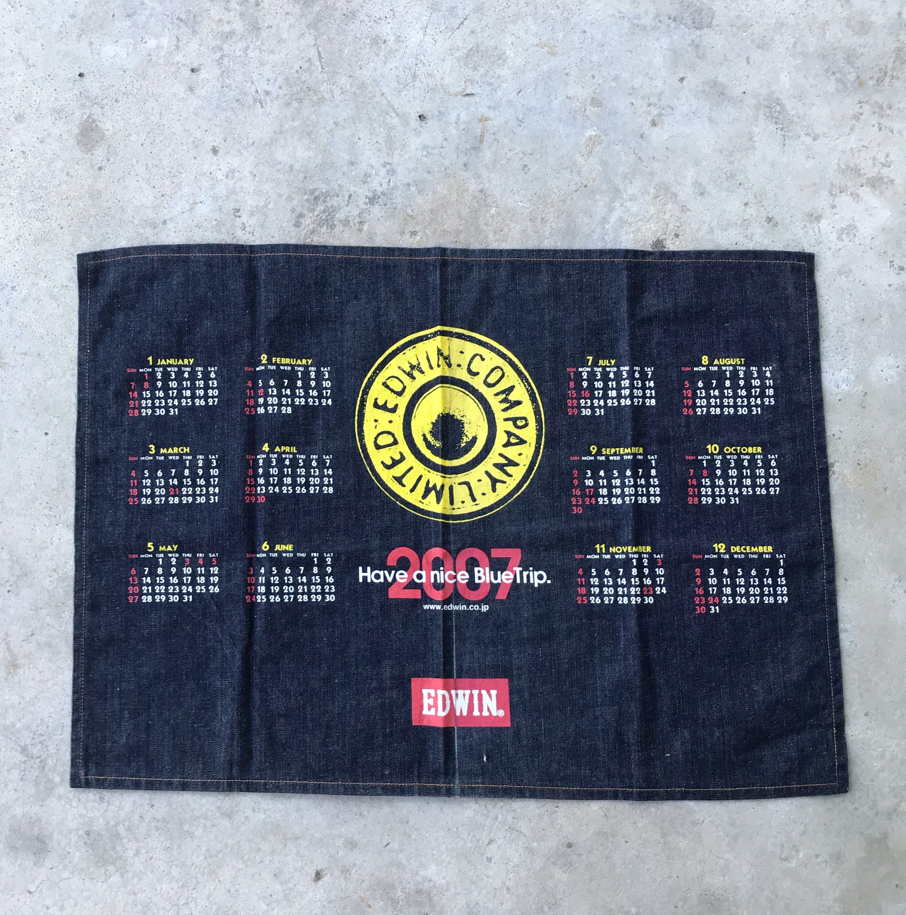 Edwin Vintage 2007 Edwin denim Calendar Size ONE SIZE - 2 Thumbnail
