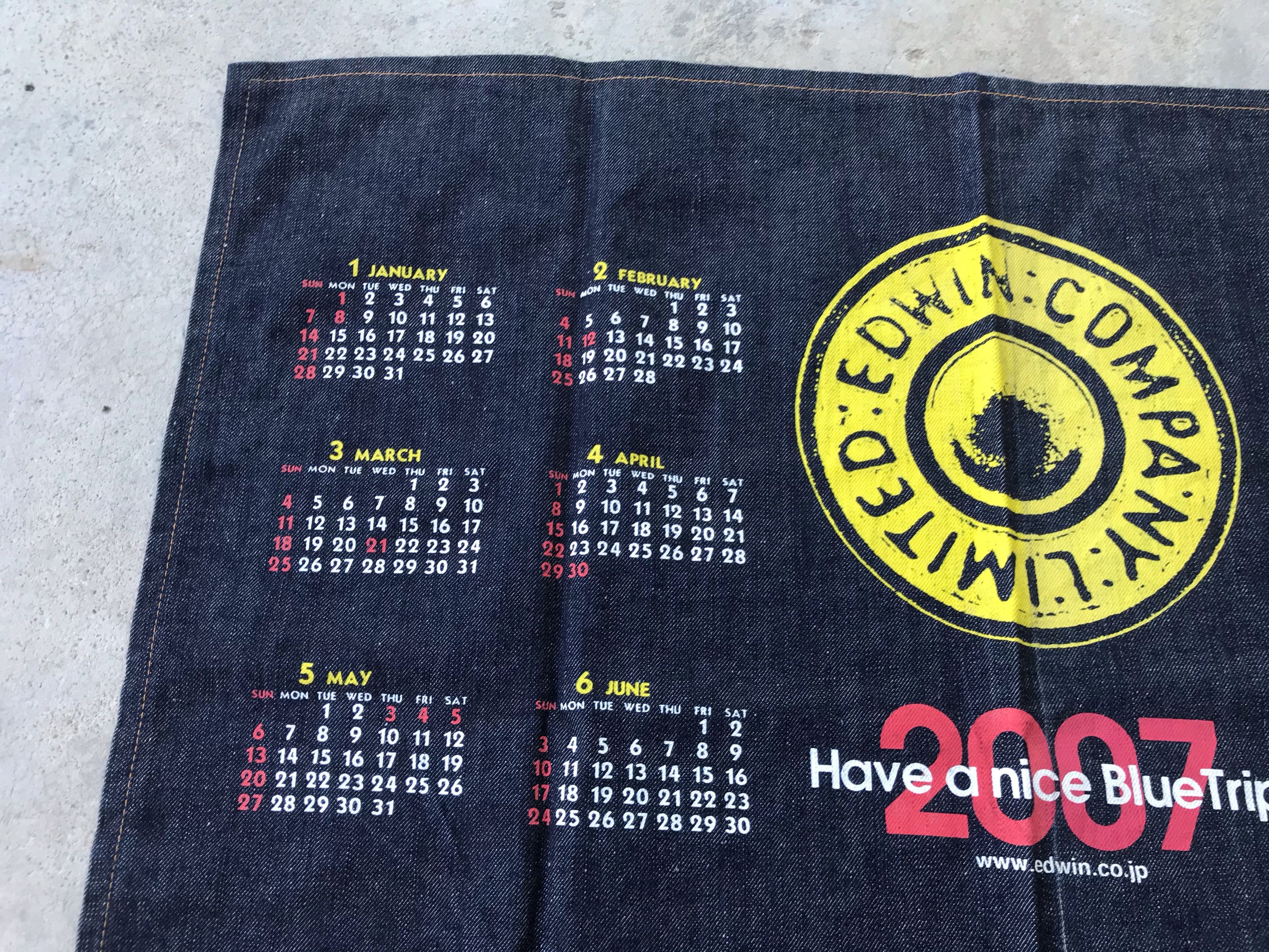 Edwin Vintage 2007 Edwin denim Calendar Size ONE SIZE - 5 Thumbnail