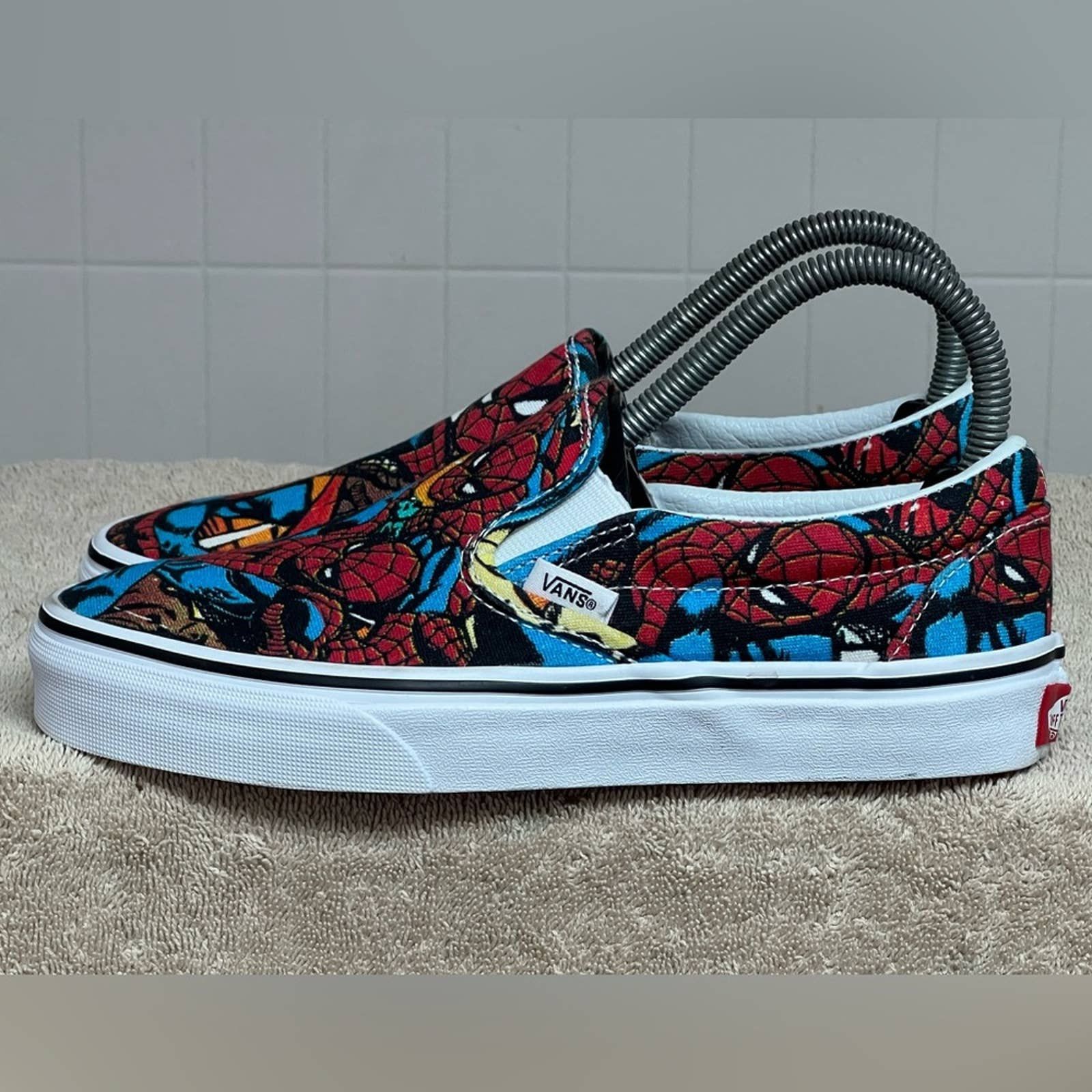 Vans x Marvel Spiderman Shoes Sz Men Women Slip Shoes