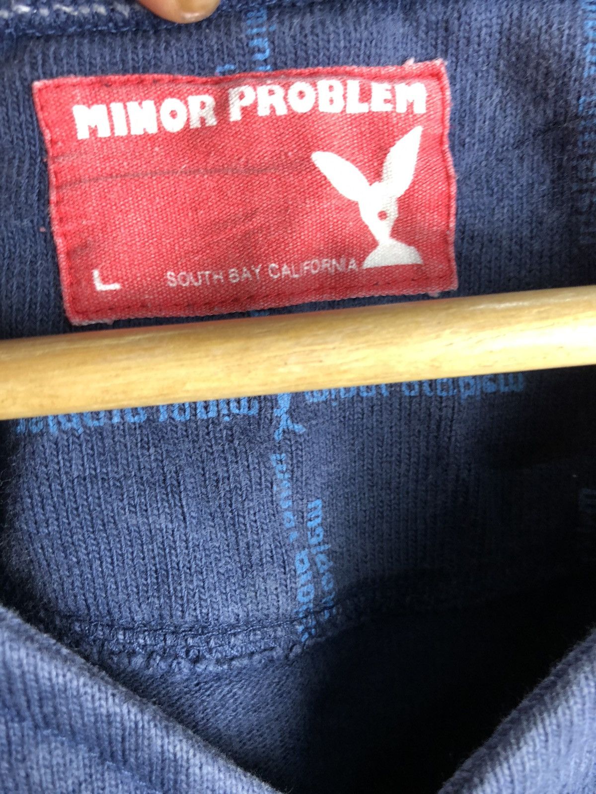Vintage MINOR PROBLEM SOUTH BAY CALIFORNIA JUMPER CARDIGAN SPEL OUT Size US L / EU 52-54 / 3 - 6 Thumbnail