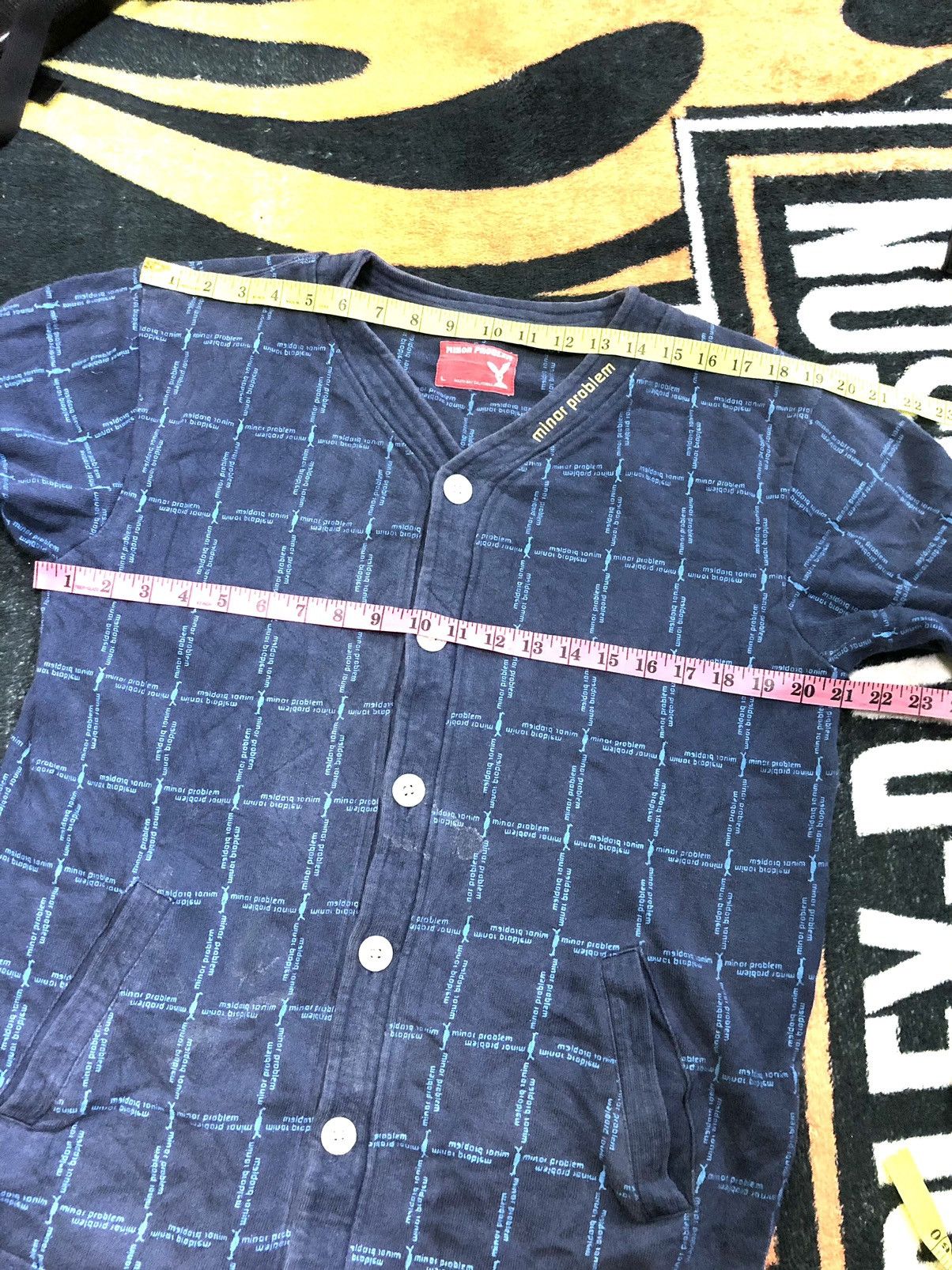 Vintage MINOR PROBLEM SOUTH BAY CALIFORNIA JUMPER CARDIGAN SPEL OUT Size US L / EU 52-54 / 3 - 14 Thumbnail