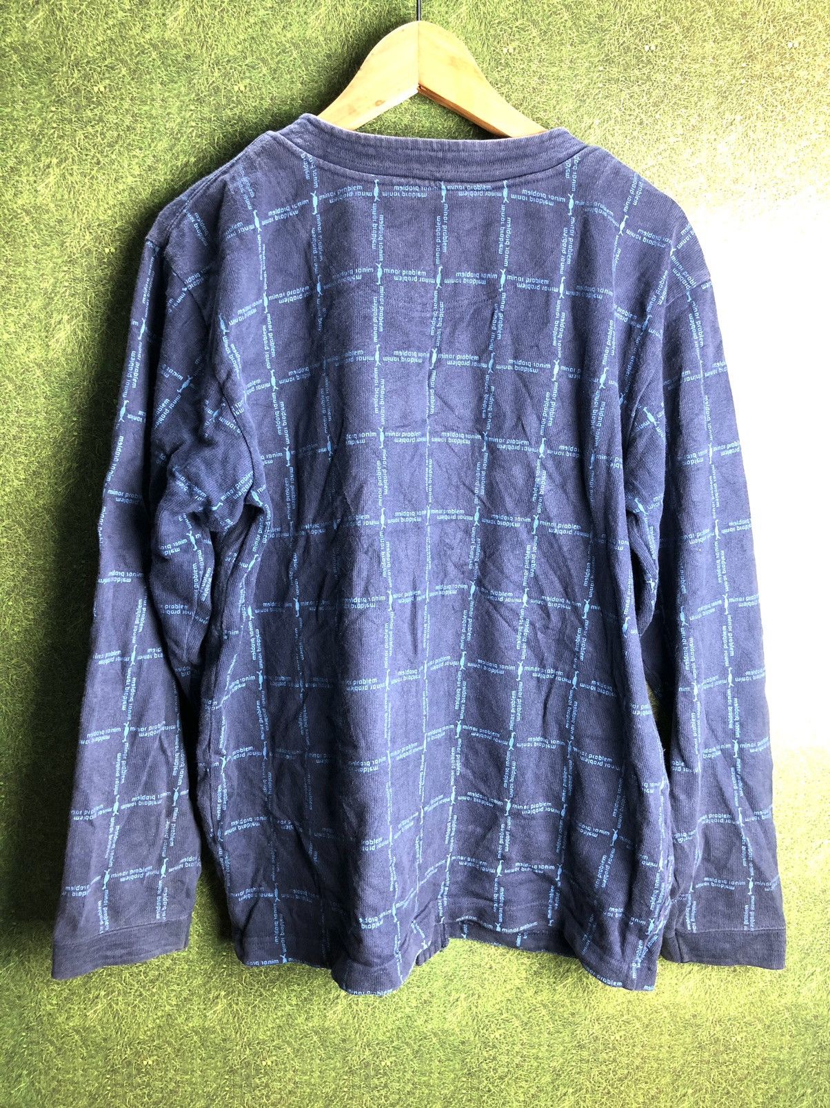 Vintage MINOR PROBLEM SOUTH BAY CALIFORNIA JUMPER CARDIGAN SPEL OUT Size US L / EU 52-54 / 3 - 10 Thumbnail
