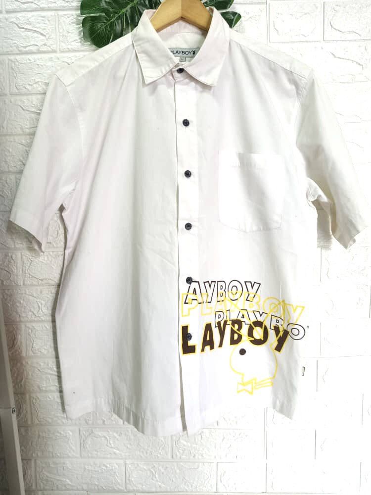 Playboy × Vintage VINTAGE PLAY BOY SHIRT BIG LOGO Size US L / EU 52-54 / 3 - 1 Thumbnail