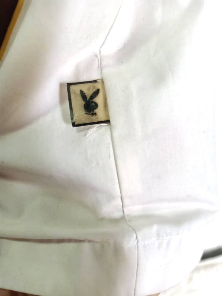 Playboy × Vintage VINTAGE PLAY BOY SHIRT BIG LOGO Size US L / EU 52-54 / 3 - 3 Thumbnail
