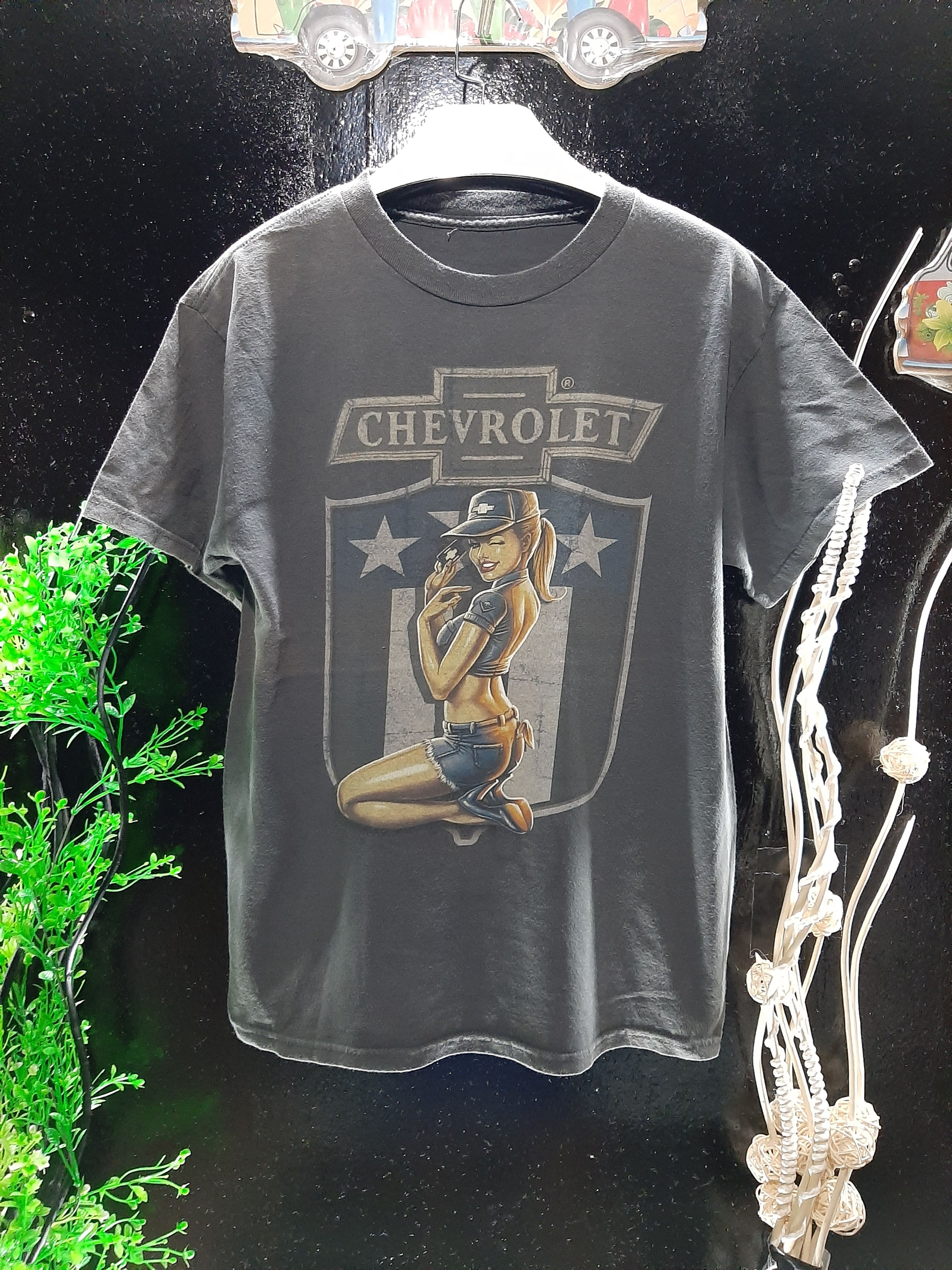 Japanese Brand × Vintage VINTAGE SEXY GIRL PROMO CHEVROLET TEE Size US L / EU 52-54 / 3 - 1 Thumbnail