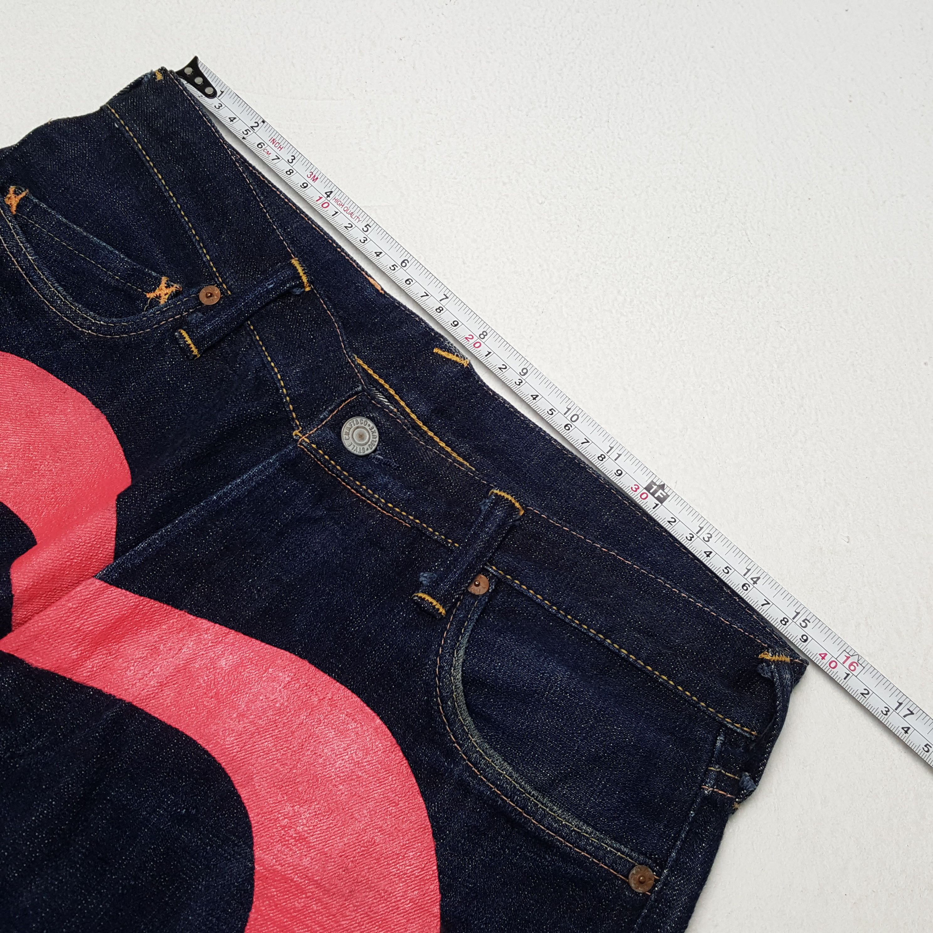 Evisu × Japanese Brand × Vintage Vintage EVISU Japanese Brand Daicock Custom Style Jeans Size US 31 - 7 Thumbnail