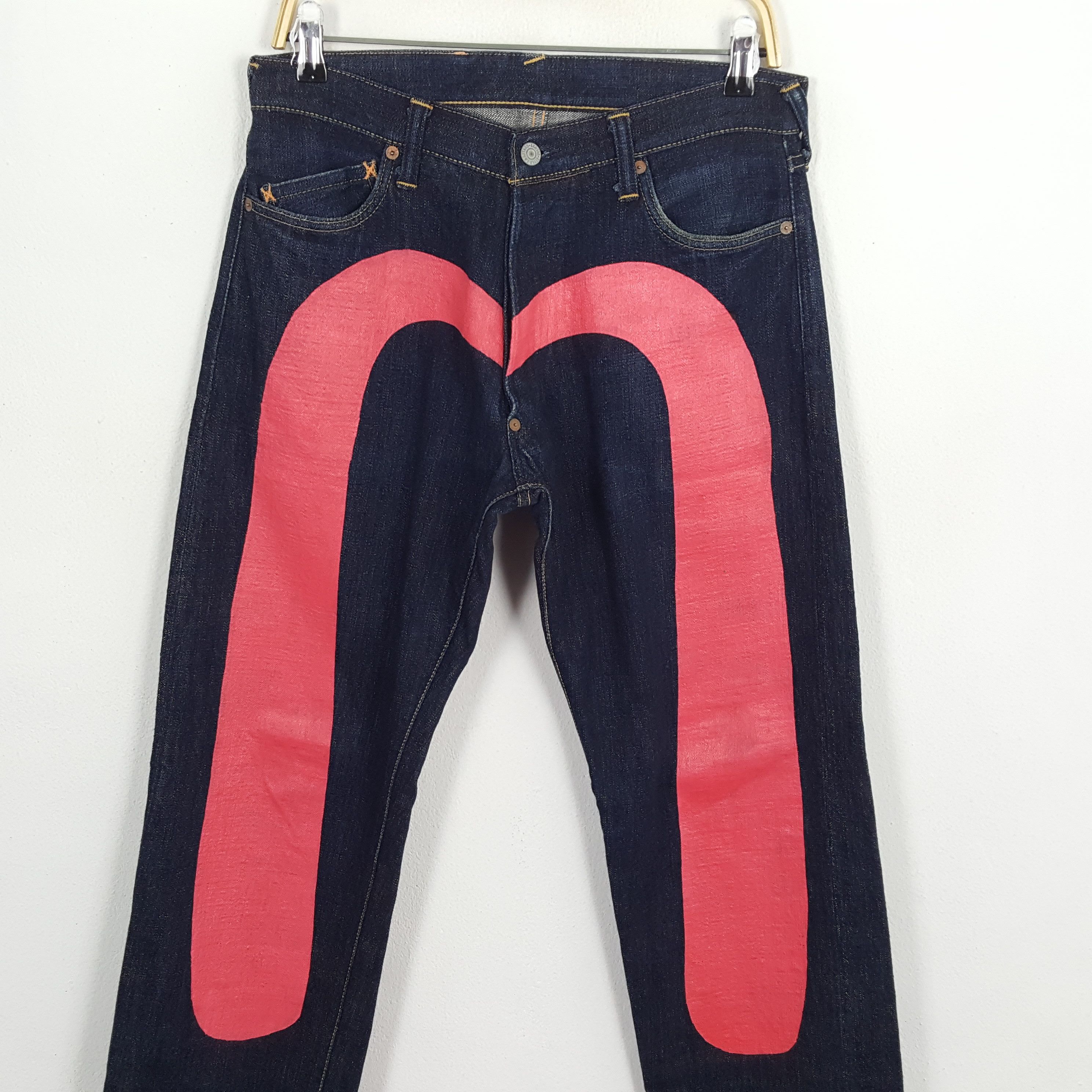 Evisu × Japanese Brand × Vintage Vintage EVISU Japanese Brand Daicock Custom Style Jeans Size US 31 - 2 Thumbnail