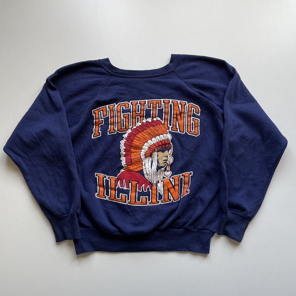 NCAA Vintage 90s University Of Illinois Fighting Illini Crewneck Size US XS / EU 42 / 0 - 1 Thumbnail