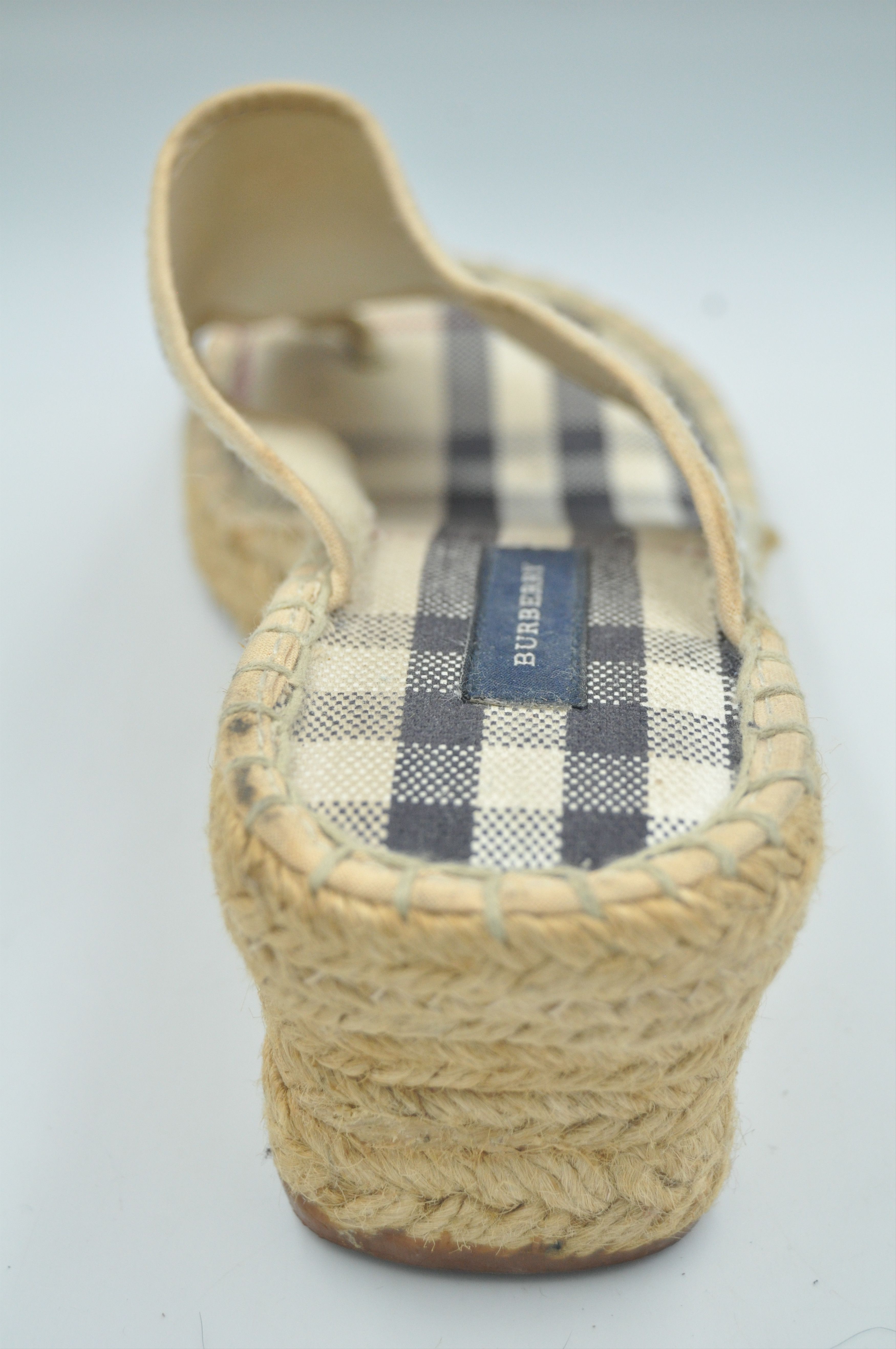 Burberry Burberry - Nova Check Espadrille Wedge Size US 5 / IT 35 - 5 Thumbnail