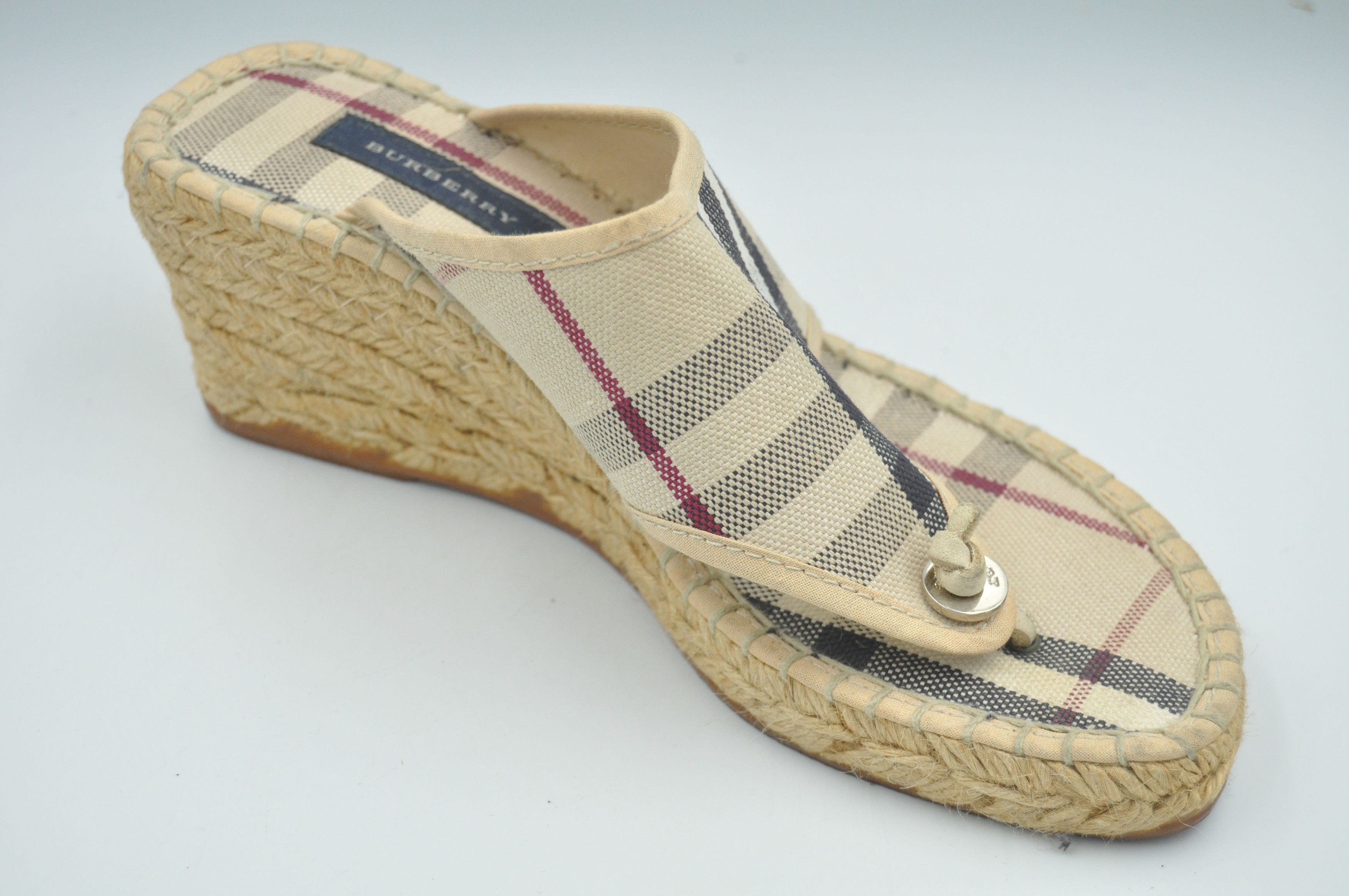 Burberry Burberry - Nova Check Espadrille Wedge Size US 5 / IT 35 - 11 Thumbnail
