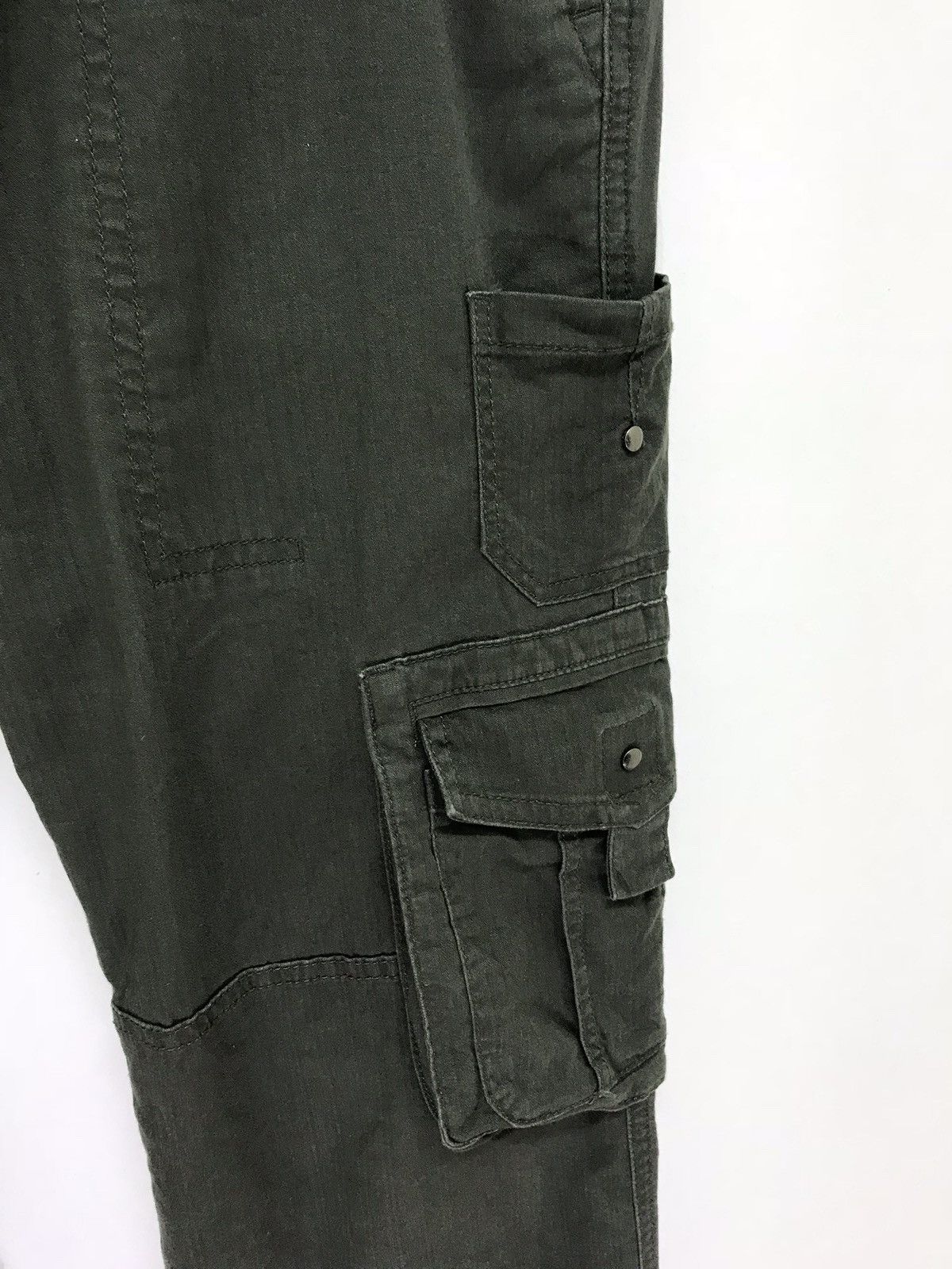 Japanese Brand Flare Cargo Semantic Design Tactical Stretchable Boot cut Size US 31 - 3 Thumbnail