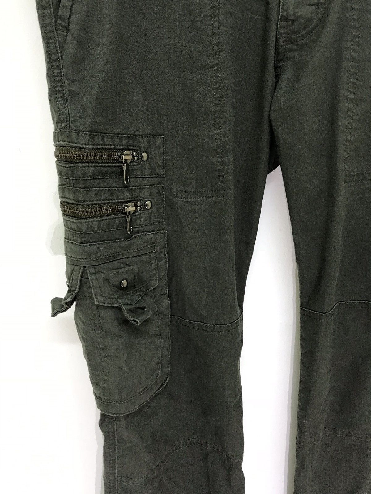 Japanese Brand Flare Cargo Semantic Design Tactical Stretchable Boot cut Size US 31 - 4 Thumbnail